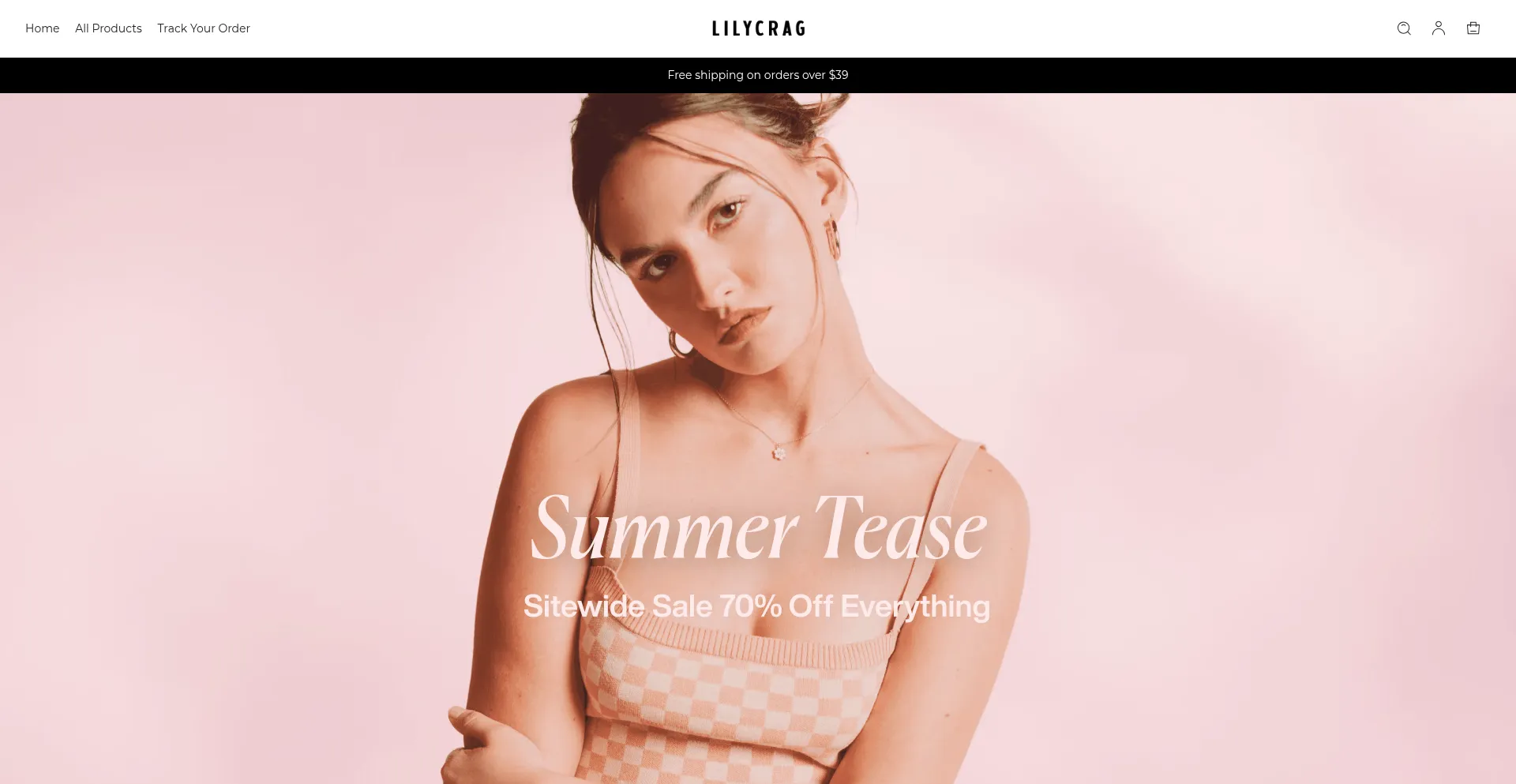 Website screenshot of Lilycrag.com