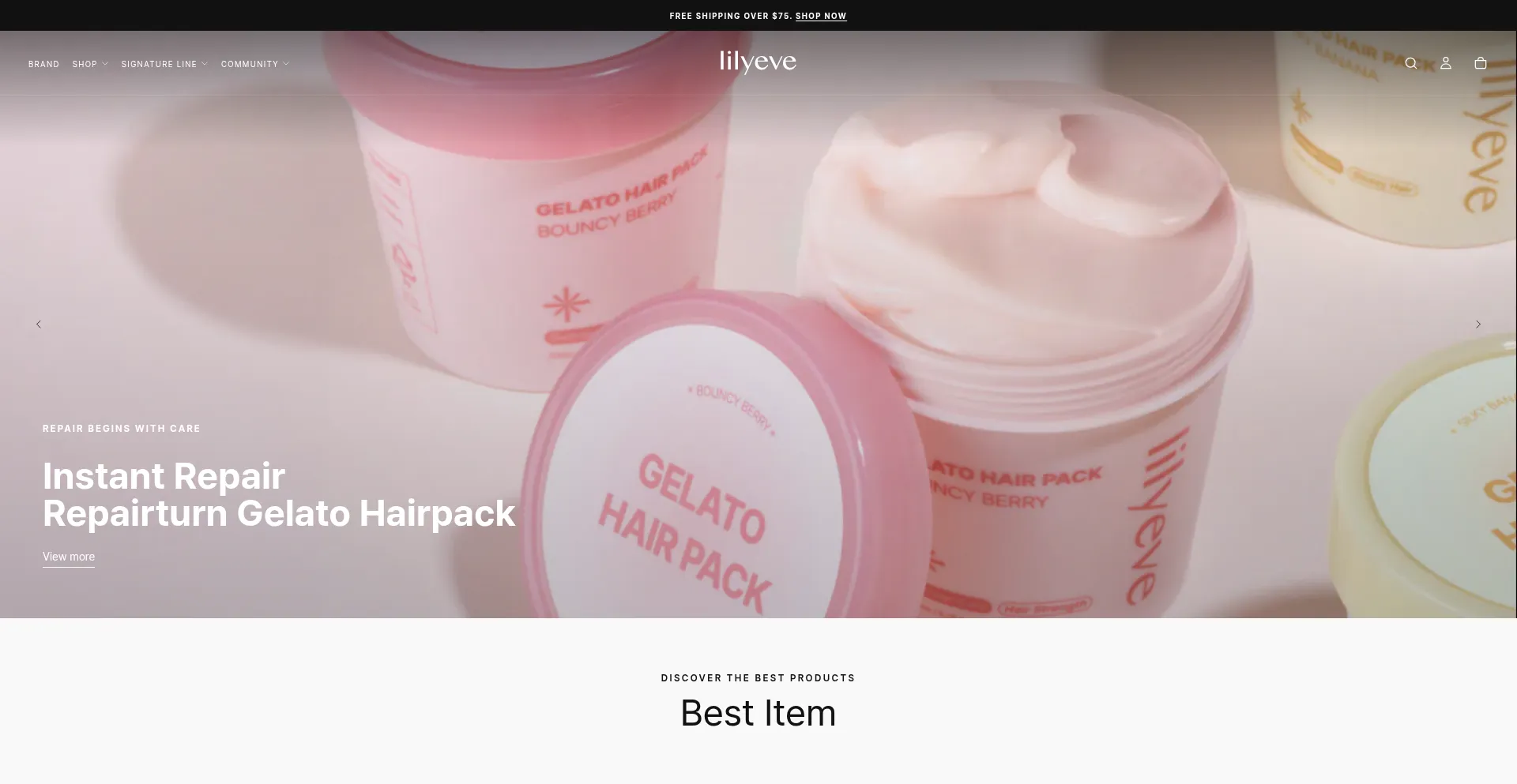 Website screenshot of Lilyeveus.com