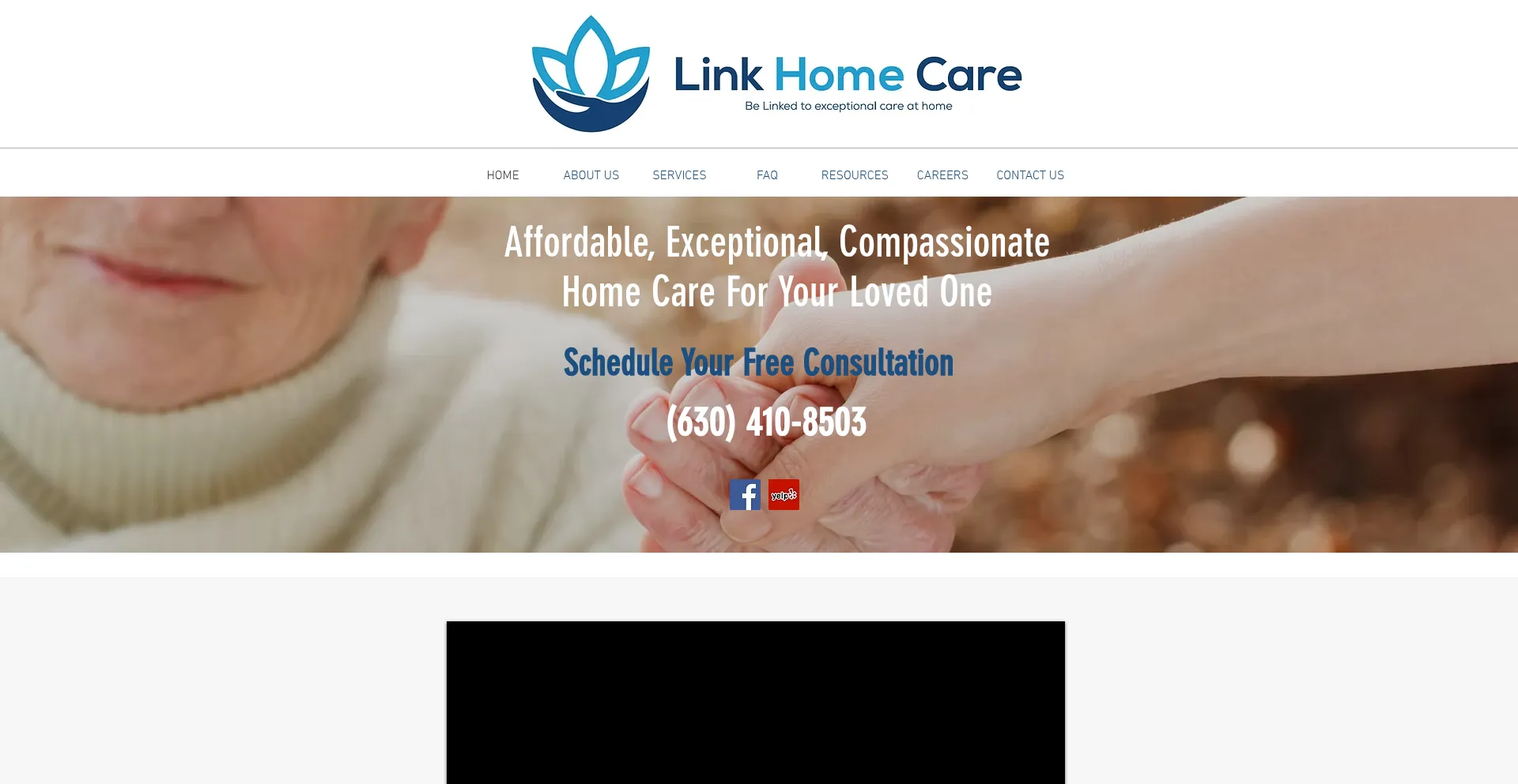 Website screenshot of Linkhc.net