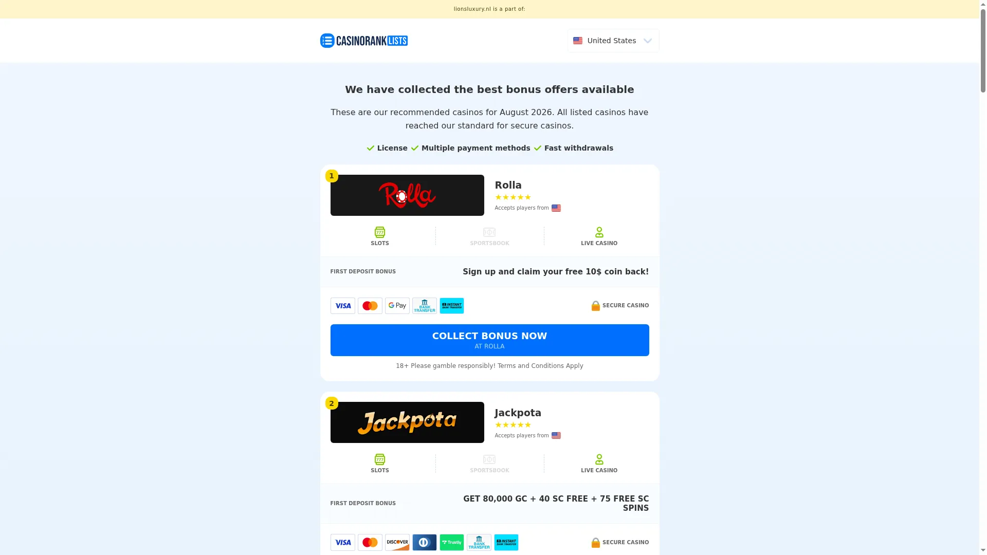 Lionsluxury.nl