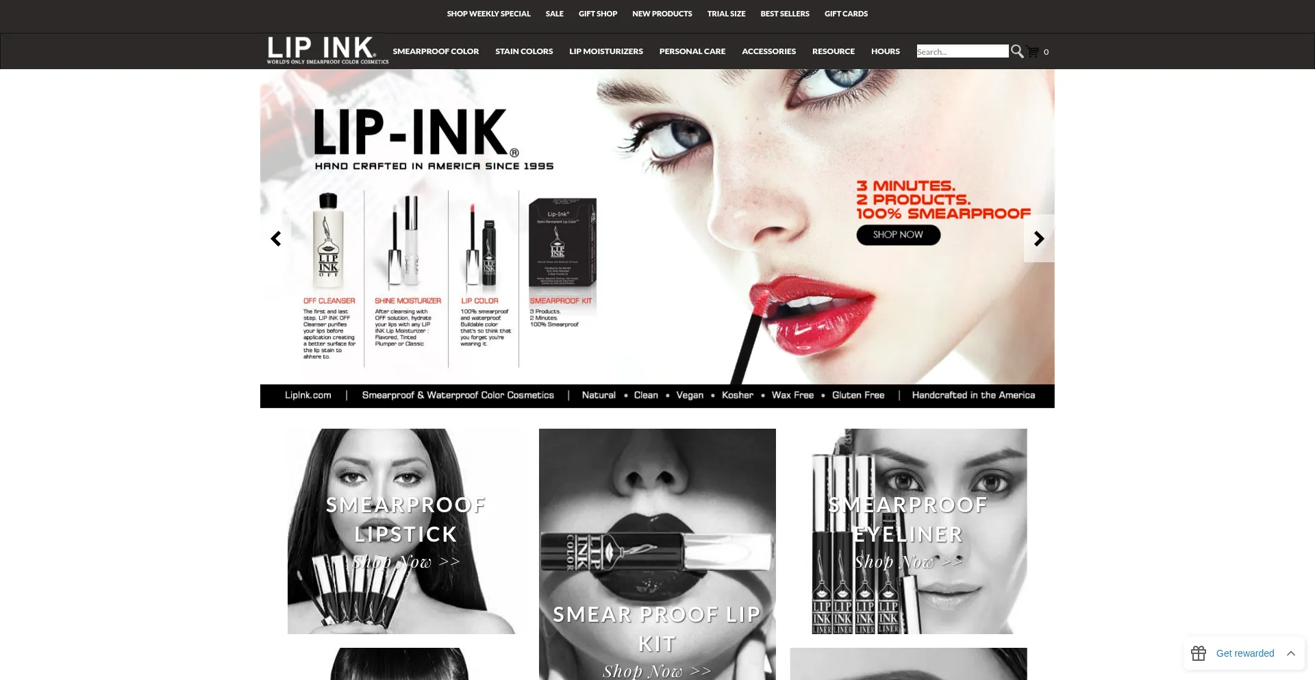 Website screenshot of Lipink.com