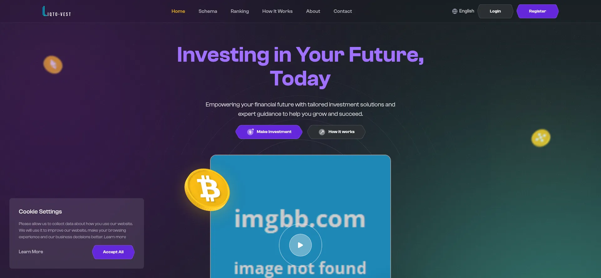 Website screenshot of Liqto-vest.co