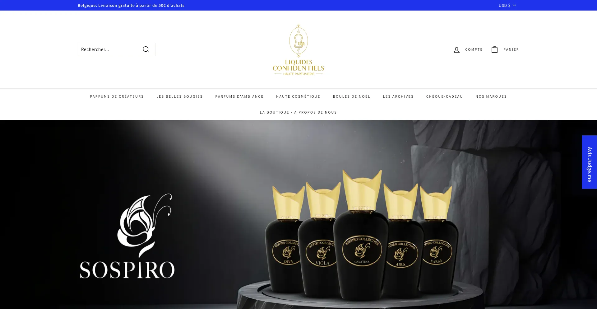 Website screenshot of Liquidesconfidentiels.com