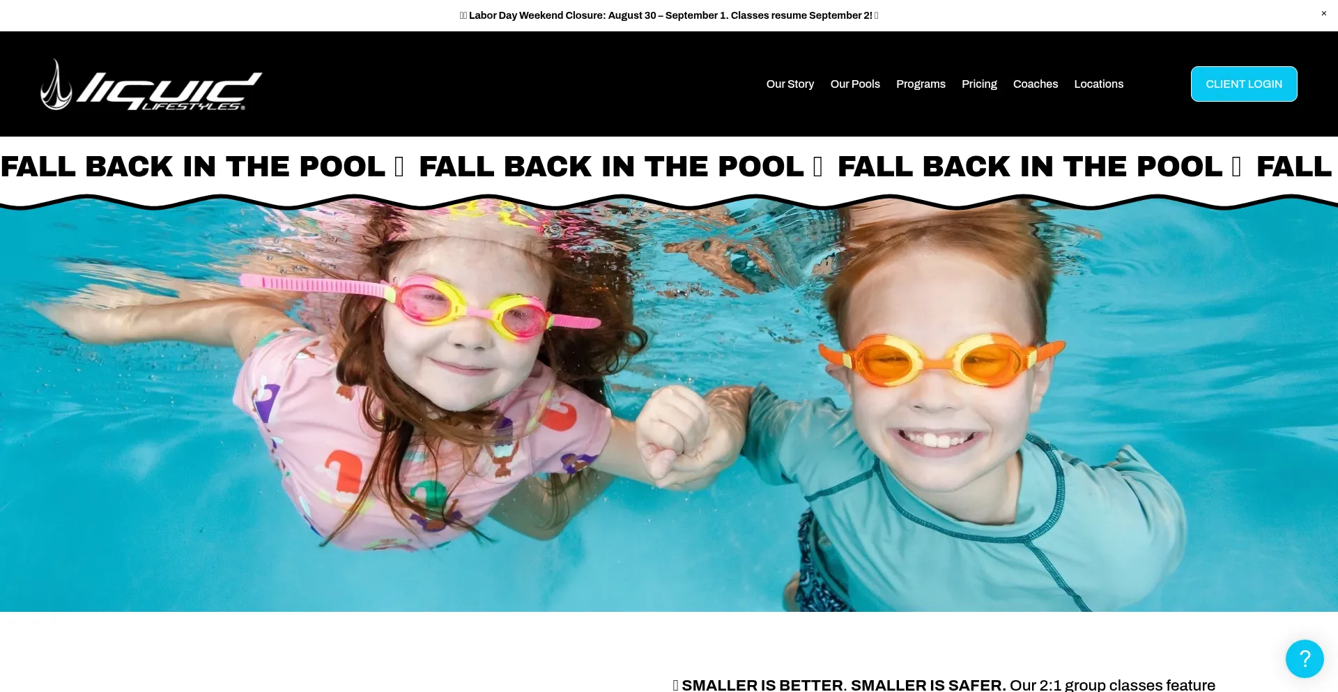 Website screenshot of Liquidlifestyles.com