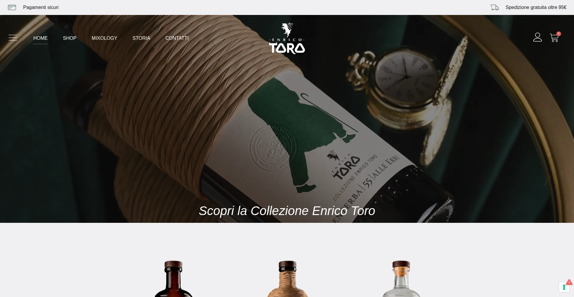 Website screenshot of Liquoritoro.com