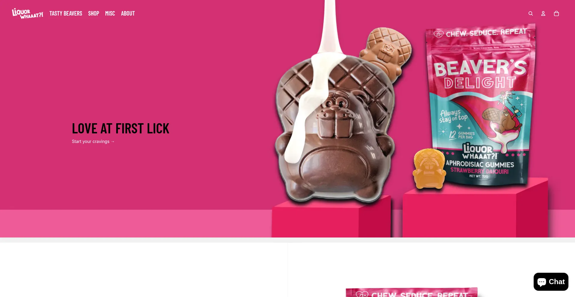 Website screenshot of Liquorwhat.com