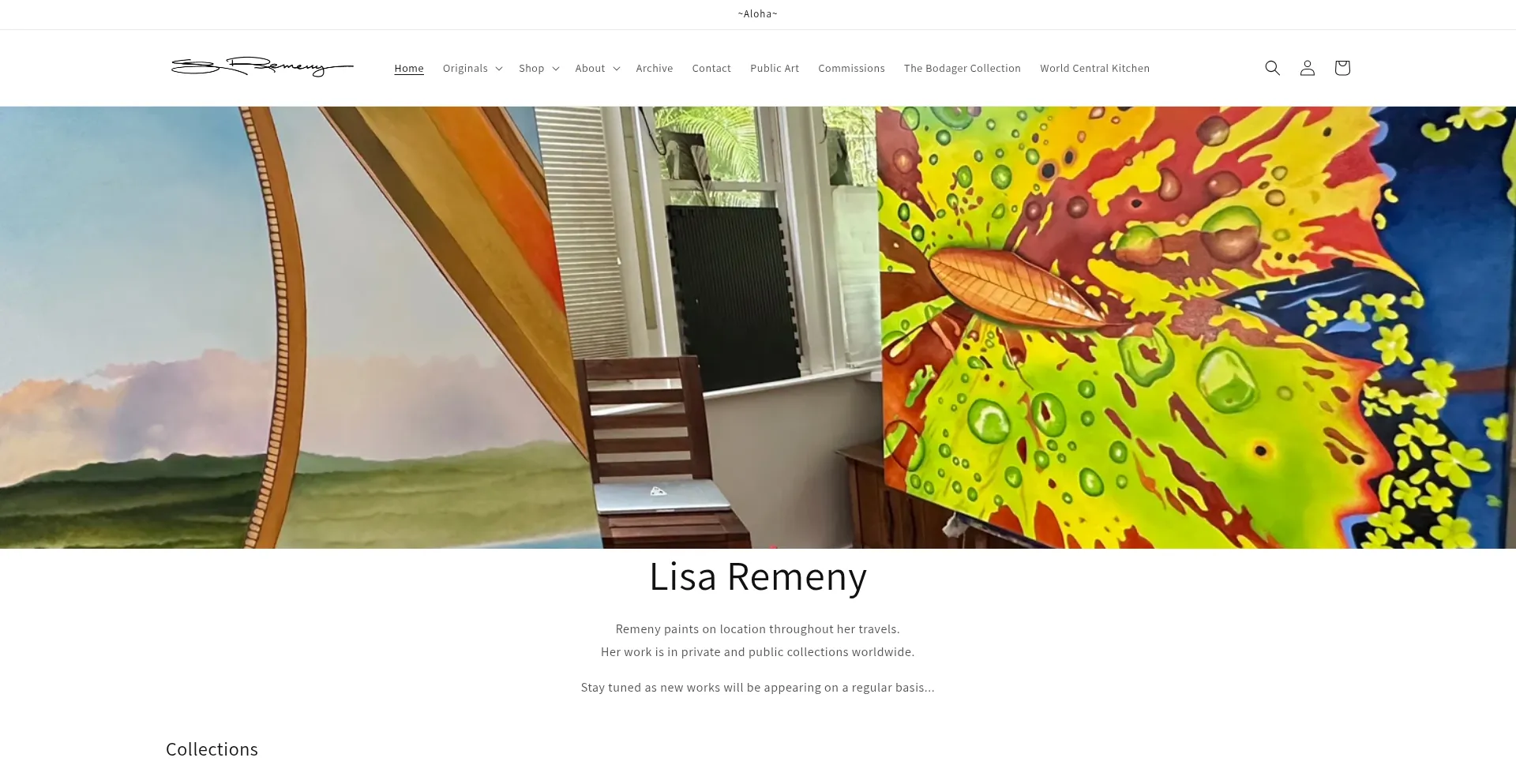 Website screenshot of Lisaremeny.com