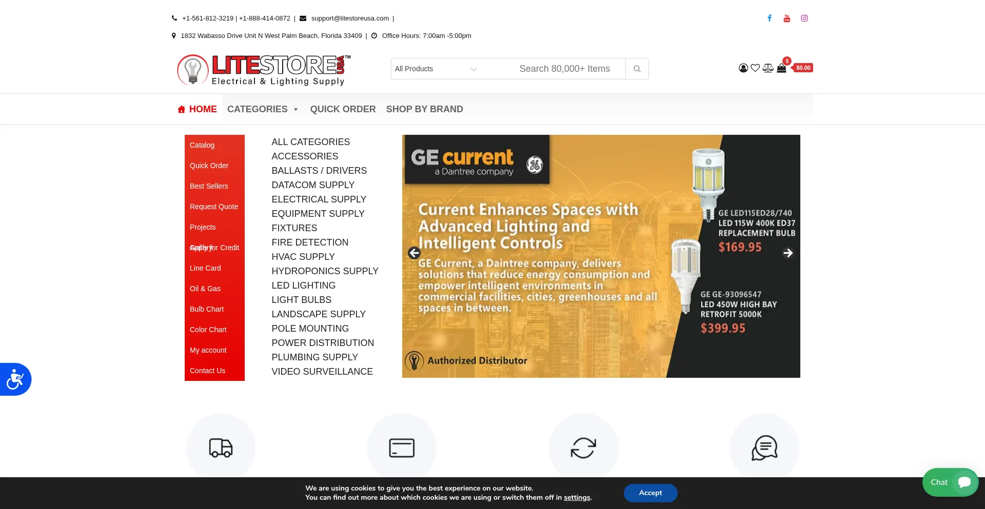Website screenshot of Litestoreusa.com