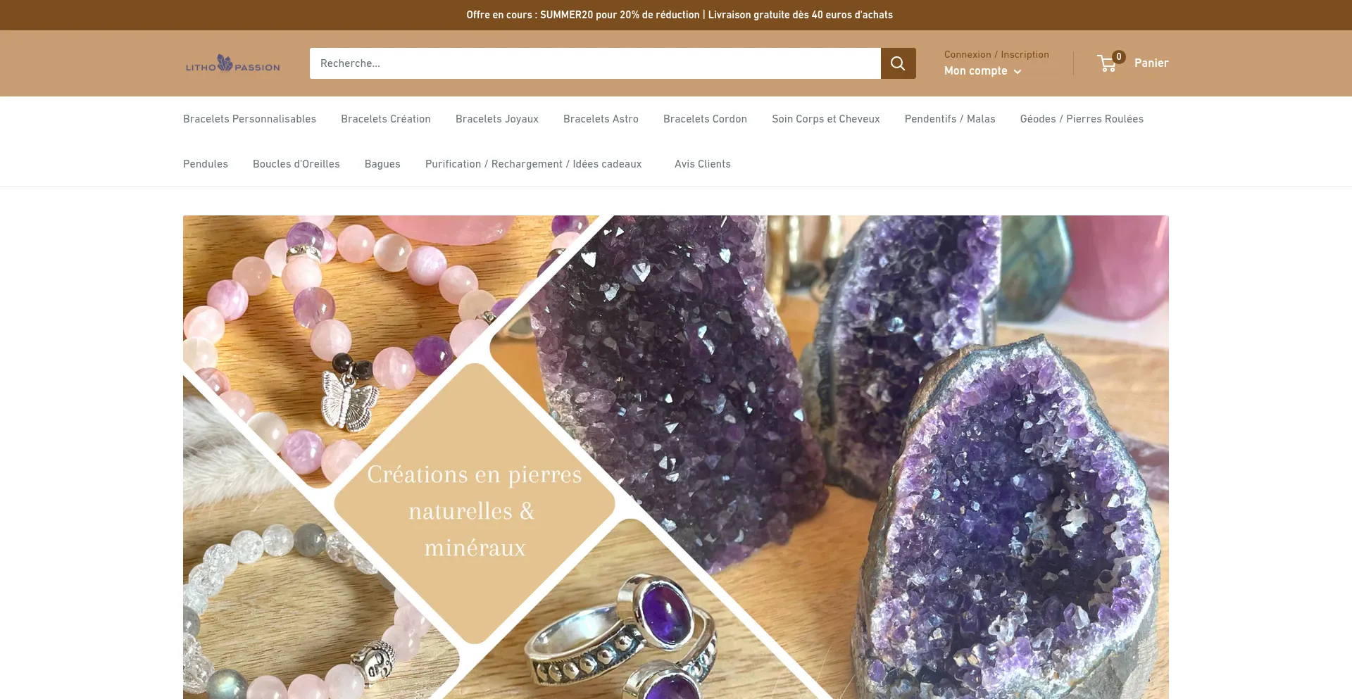 Website screenshot of Litho-passion.com