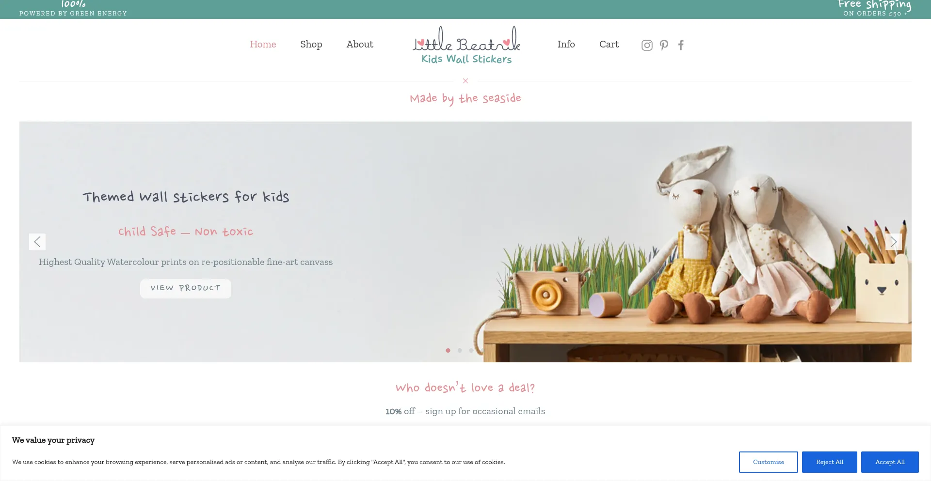Website screenshot of Littlebeatnik.com