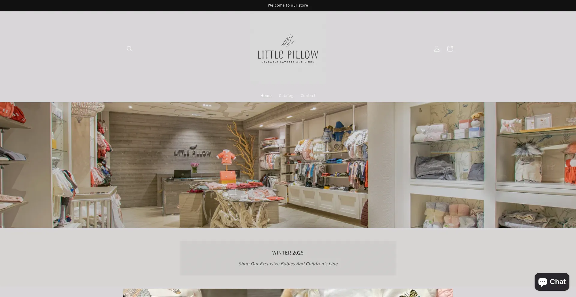 Website screenshot of Littlepillowny.com