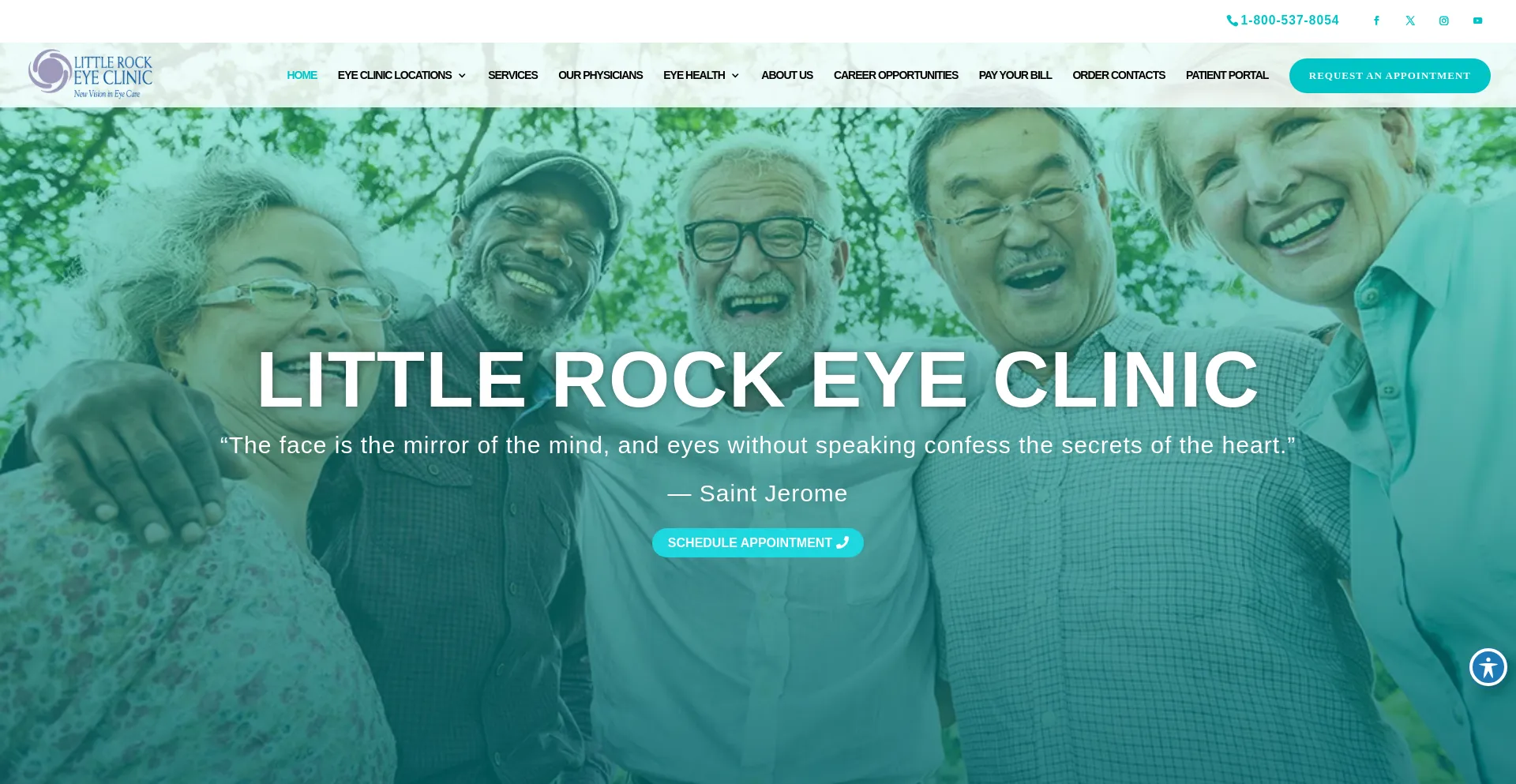Website screenshot of Littlerockeye.com