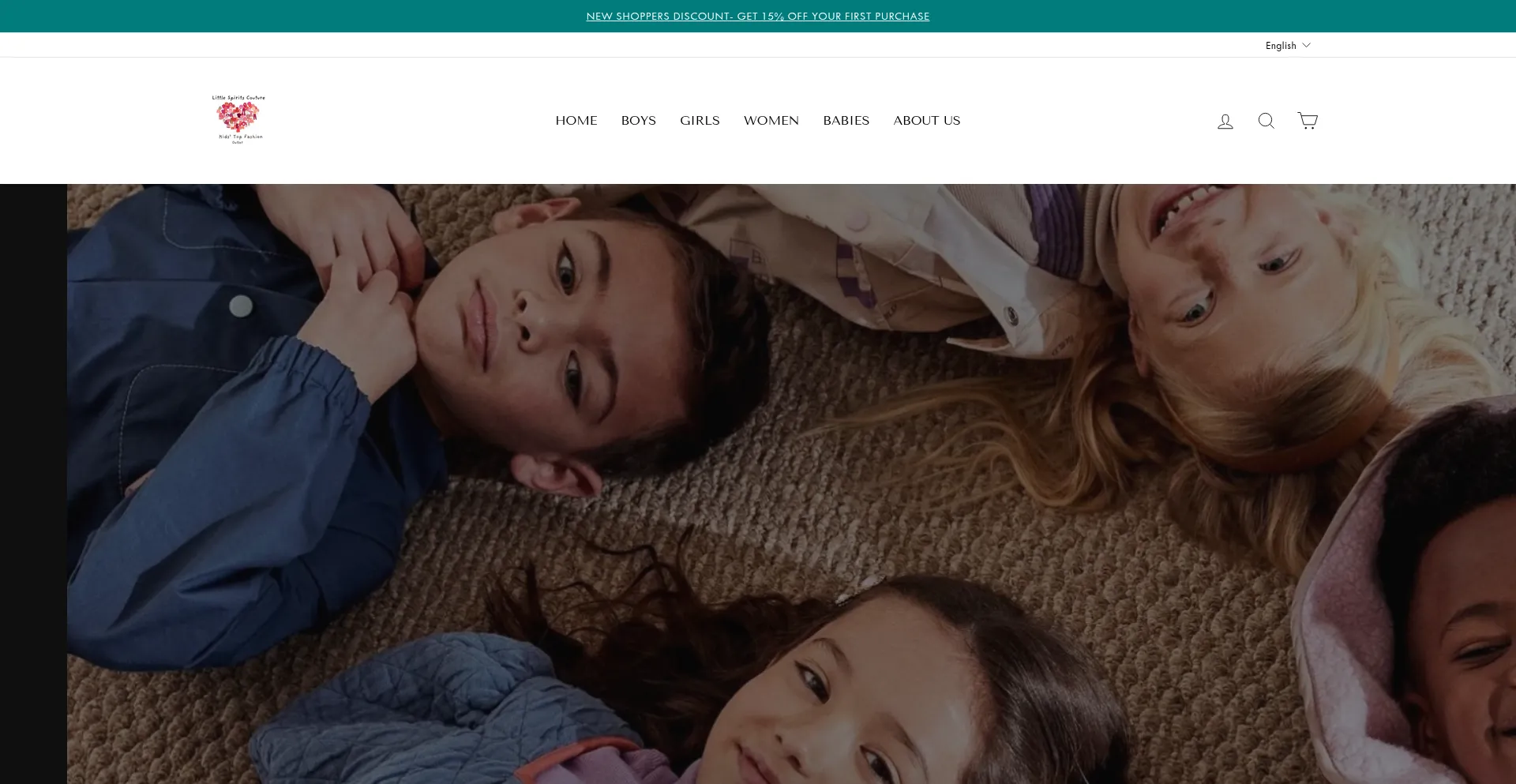 Website screenshot of Littlespiritscouture.com
