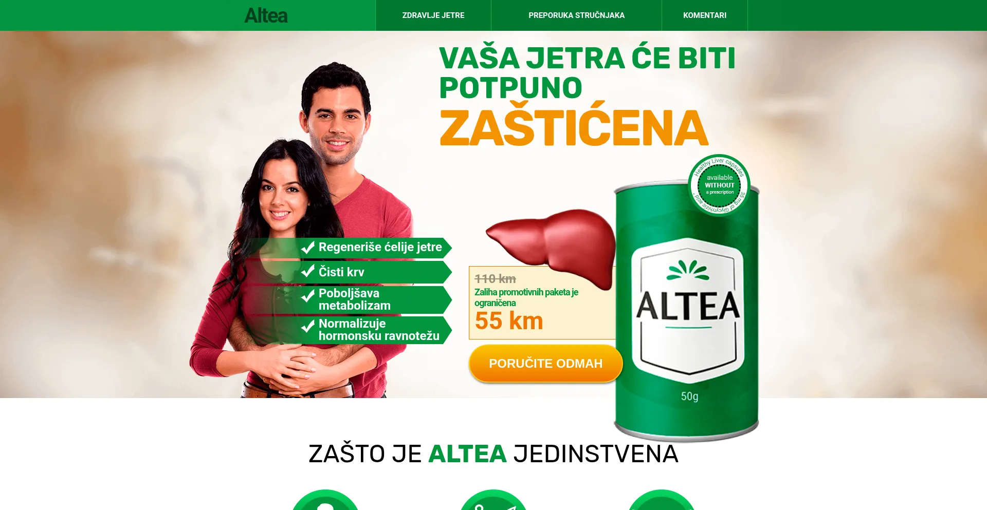 Website screenshot of Liv-altea.health8-new.org