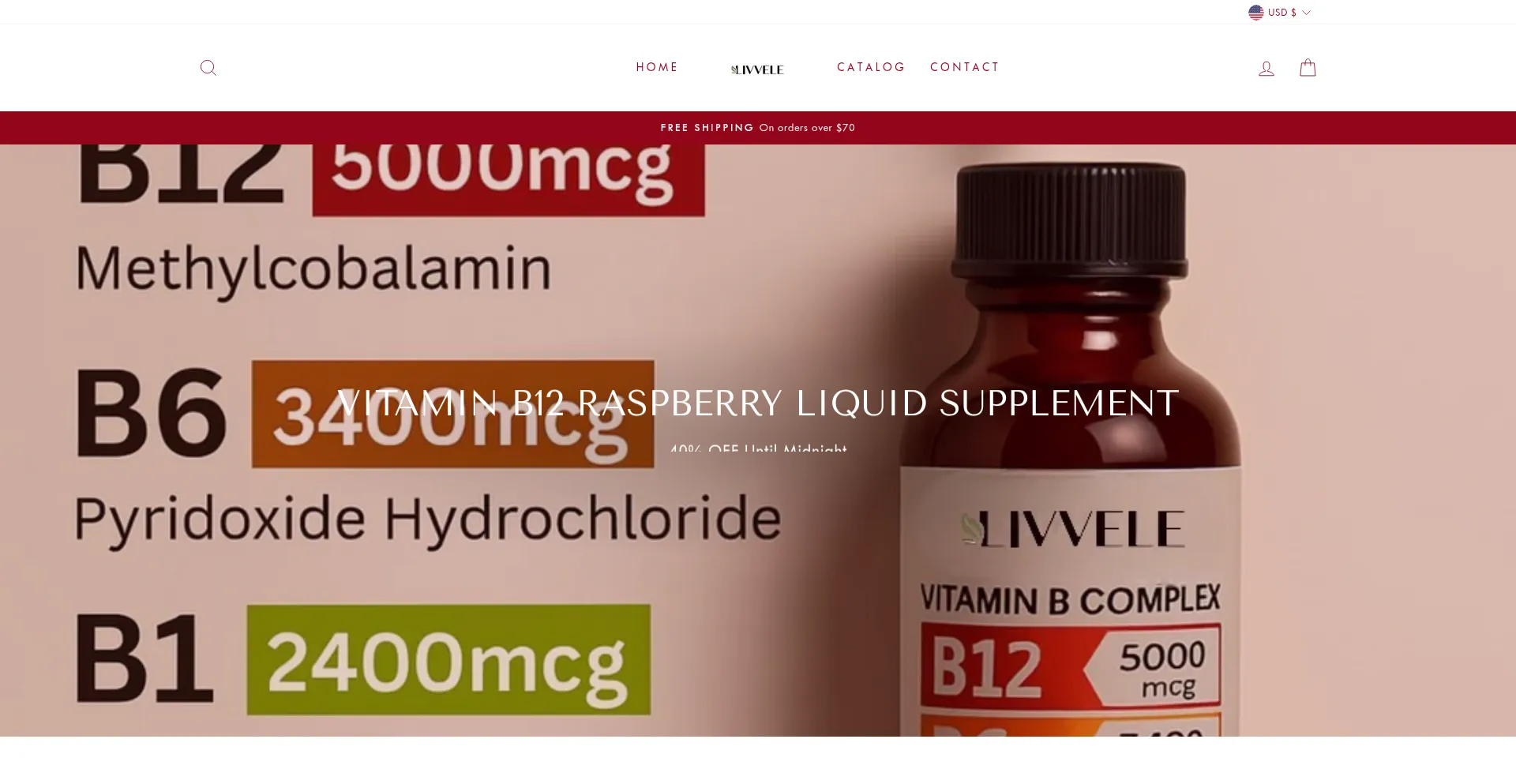 Website screenshot of Livelle.shop