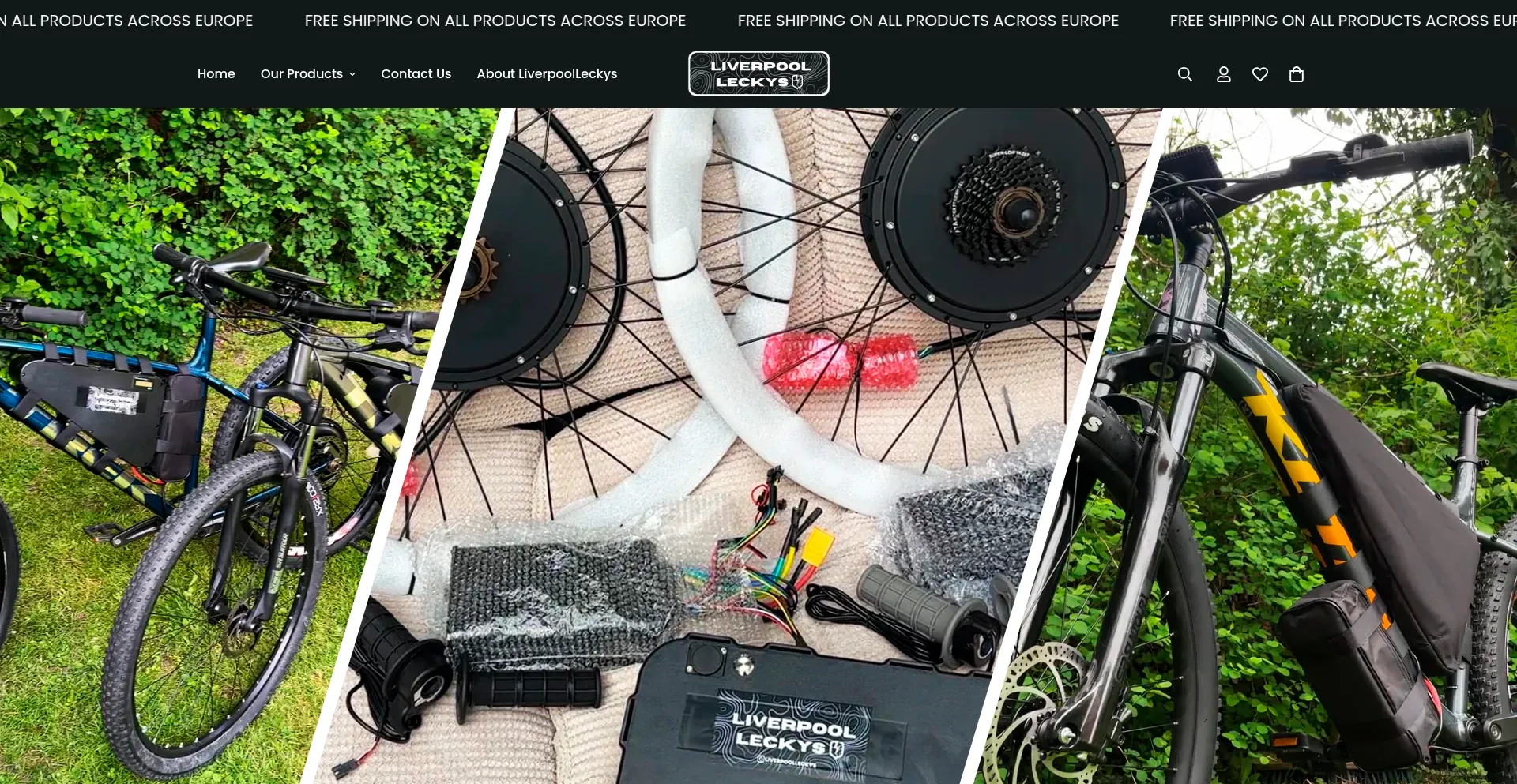 Website screenshot of Liverpoolleckys.co.uk