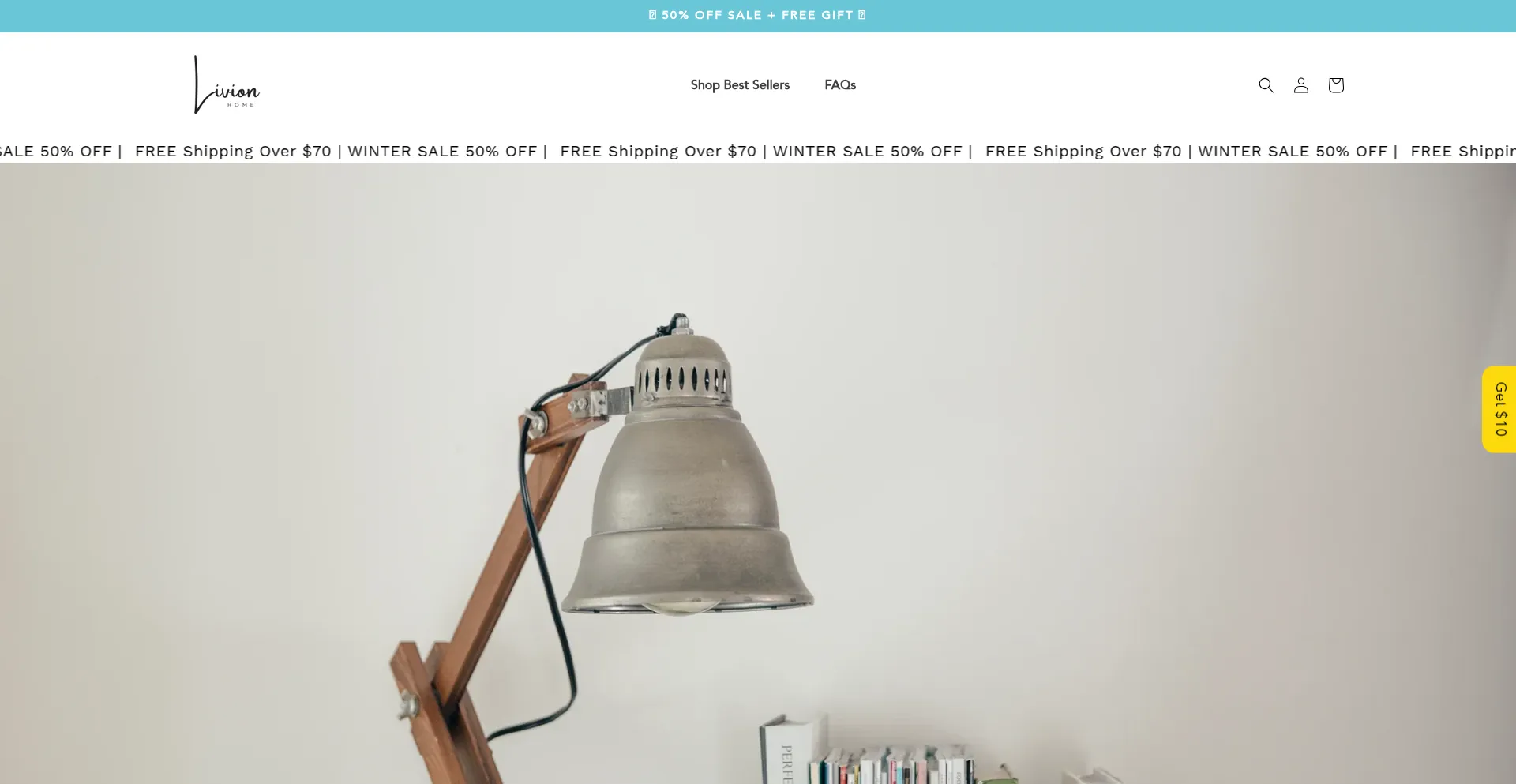 Website screenshot of Livionhome.com