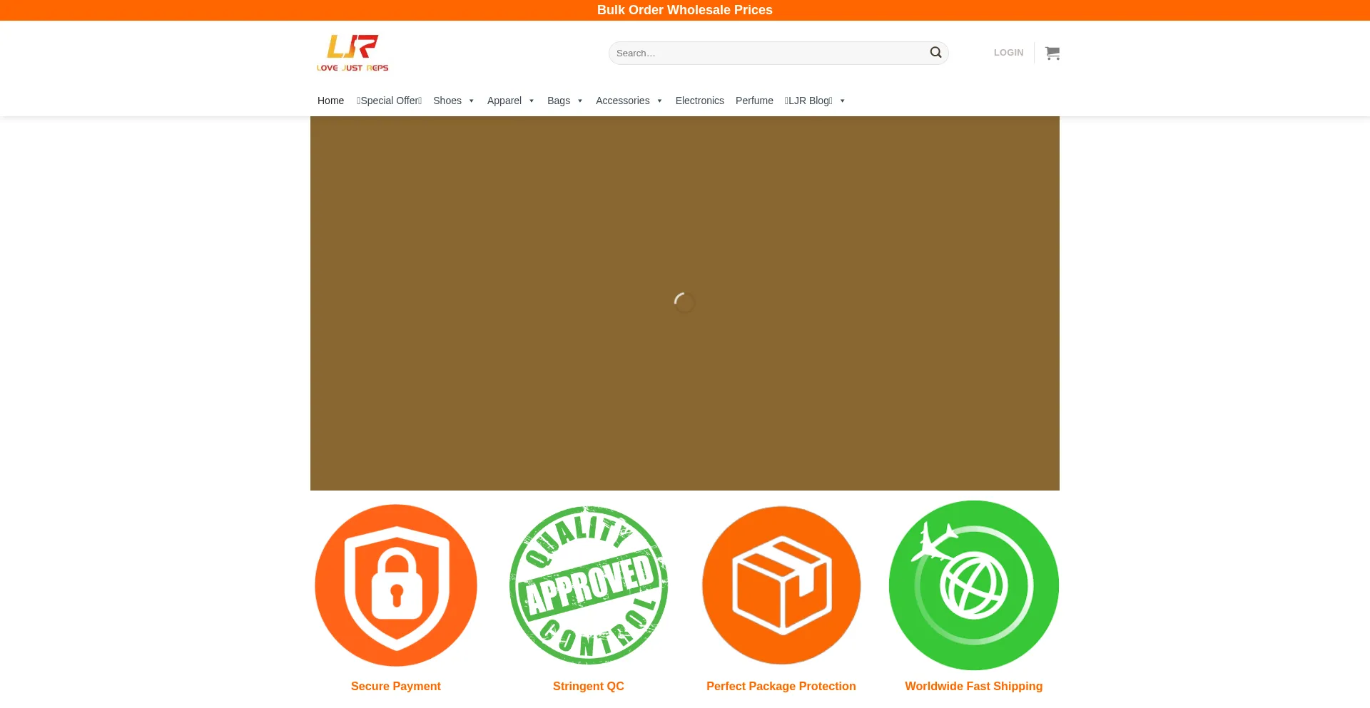Website screenshot of Ljrsneakers.com