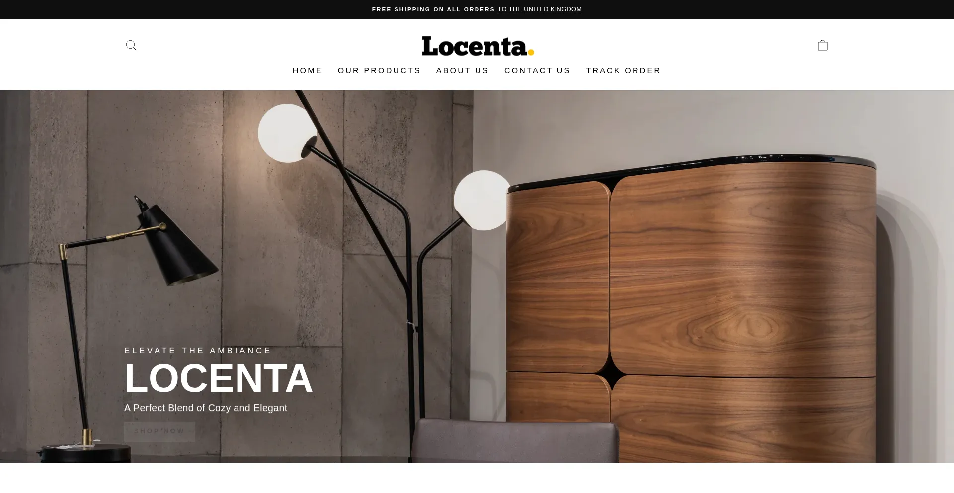 Website screenshot of Locenta.shop