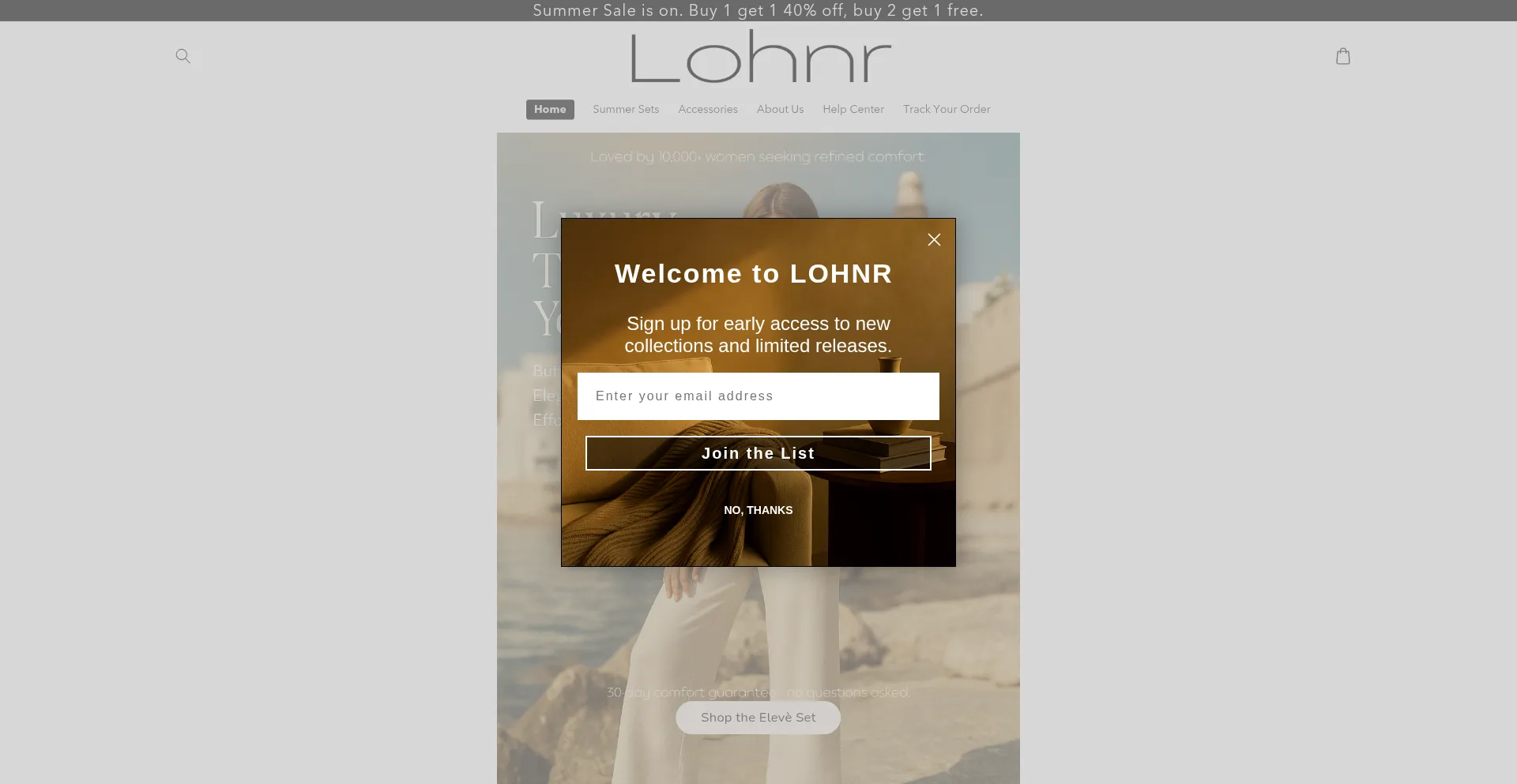 Website screenshot of Lohnr.com