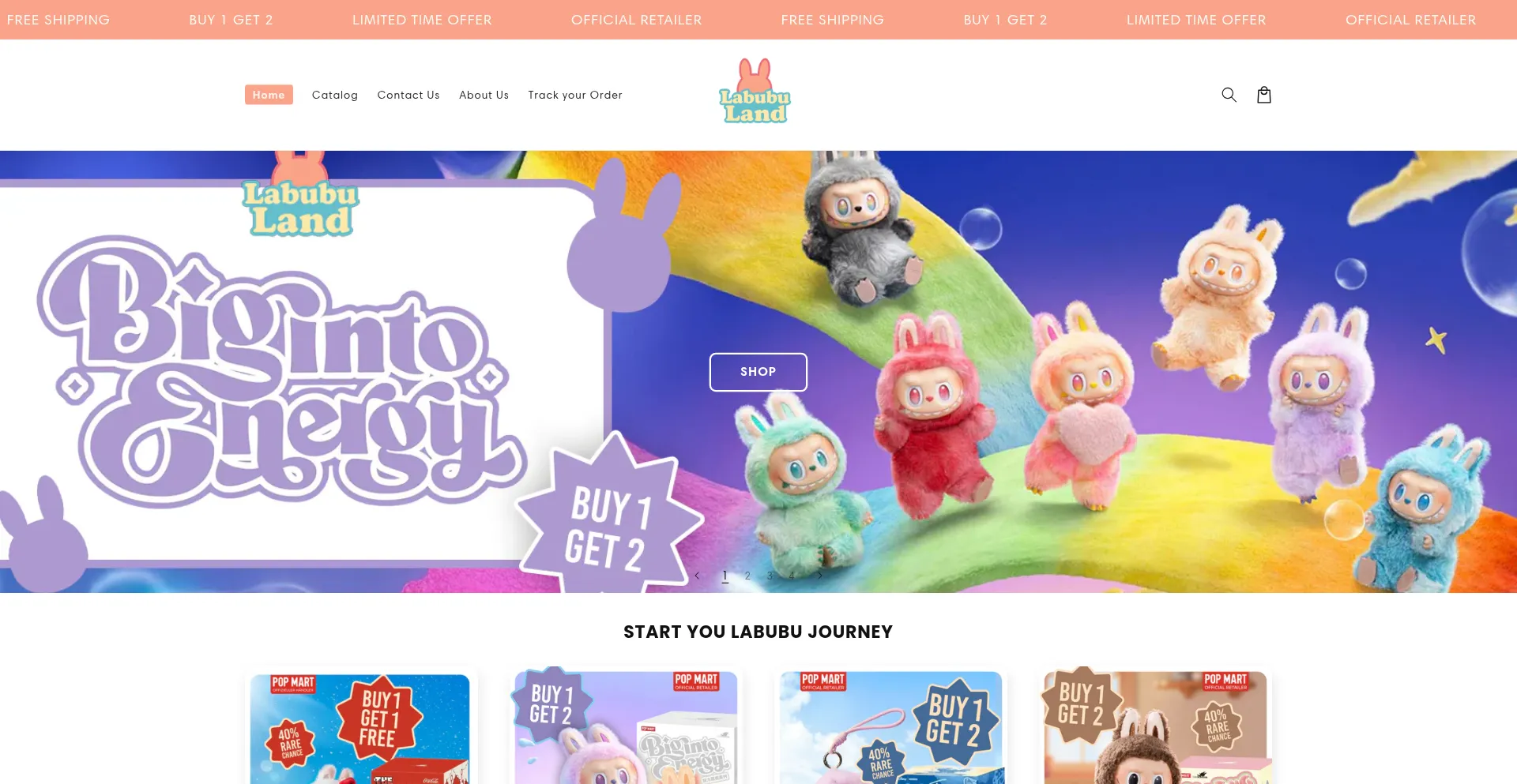 Website screenshot of Loja-domicile.myshopify.com