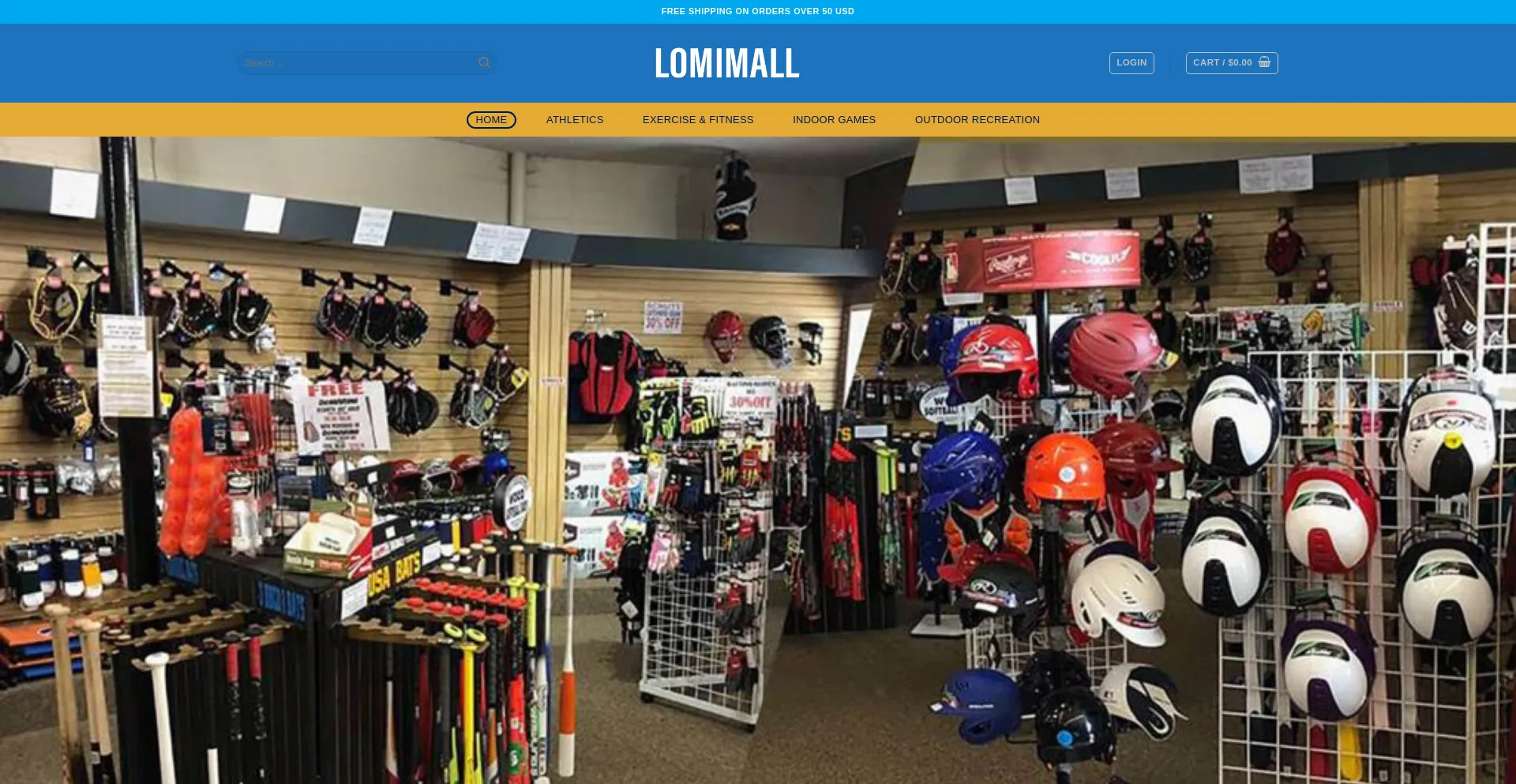 Website screenshot of Lomimall.com