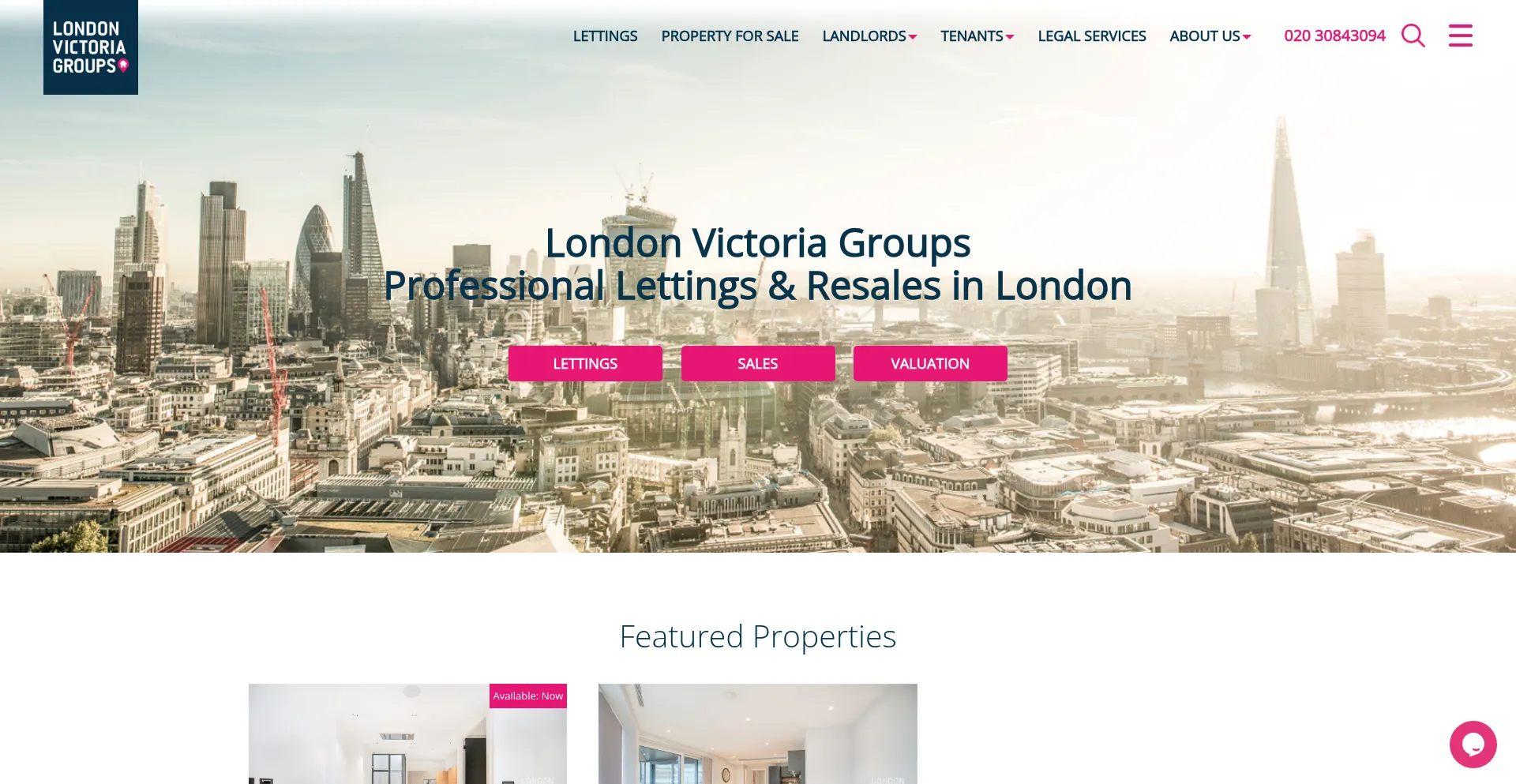 Website screenshot of Londoncapitalhomes.co.uk