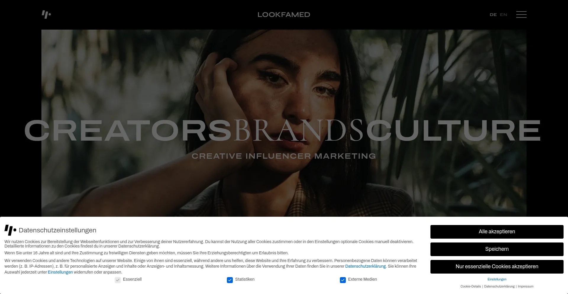 Website screenshot of Lookfamed.de