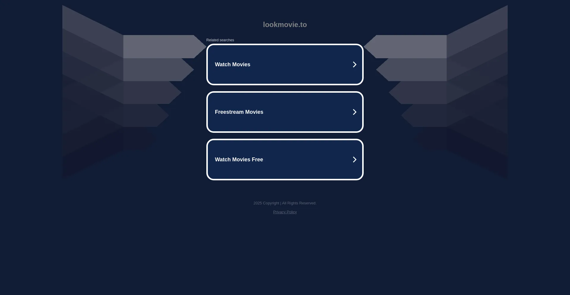 Website screenshot of Lookmovie.to