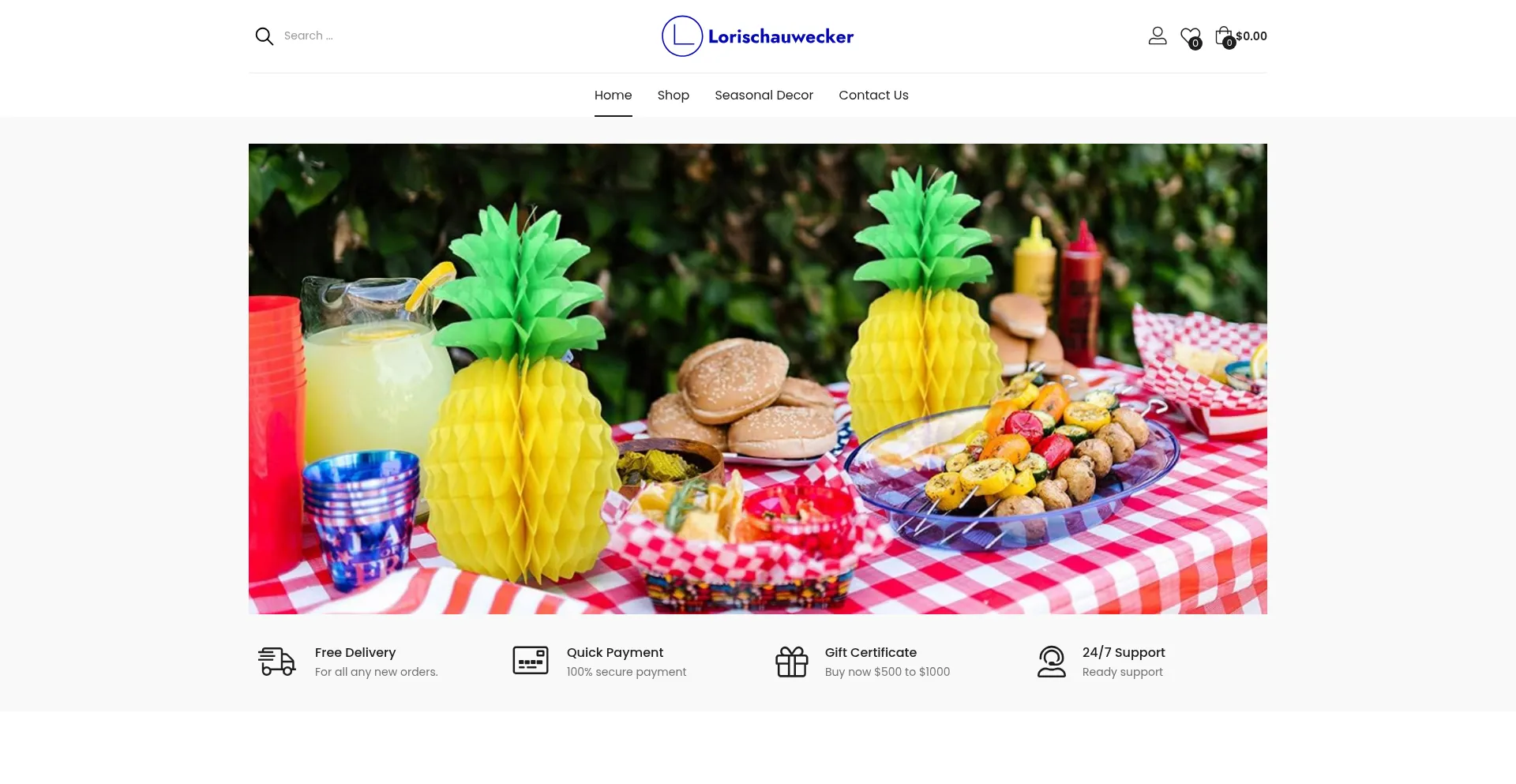 Website screenshot of Lorischauwecker.com