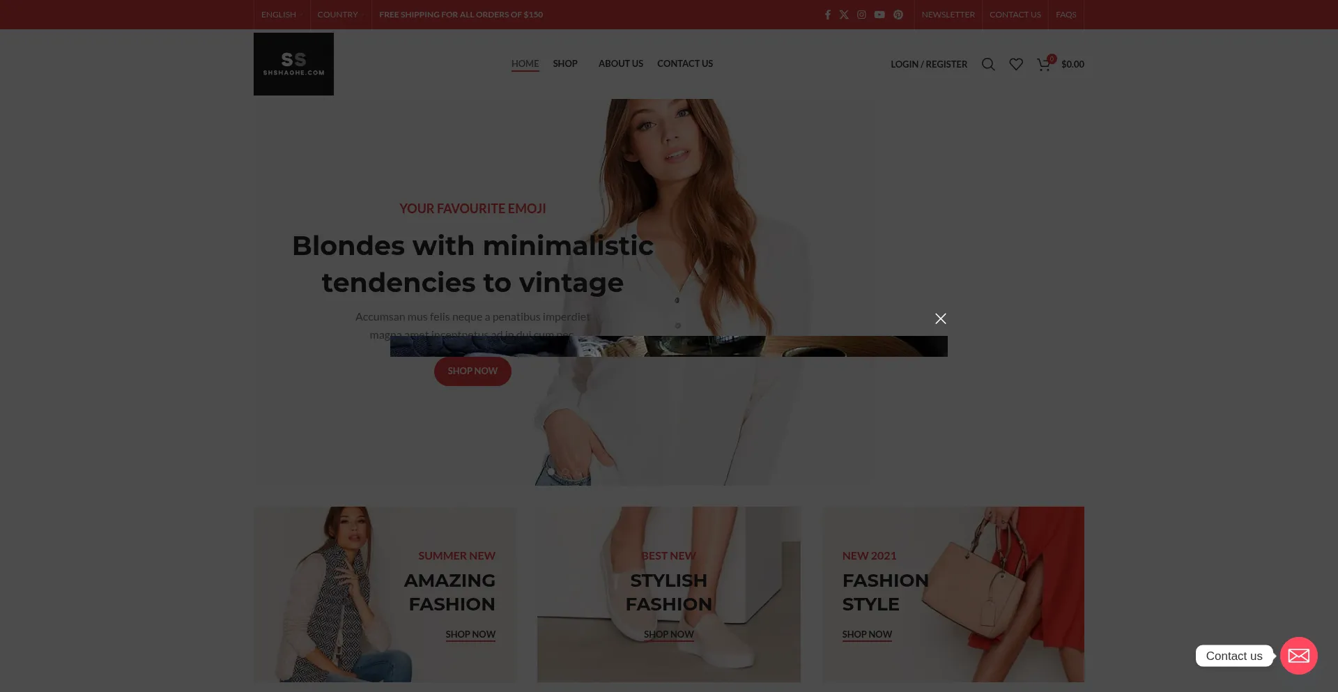 Website screenshot of Losnhse.com