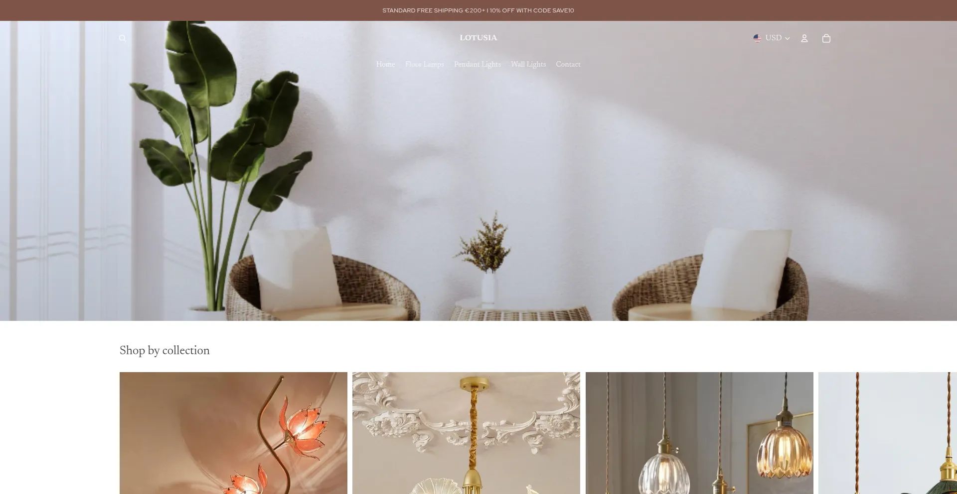 Website screenshot of Lotusia.store