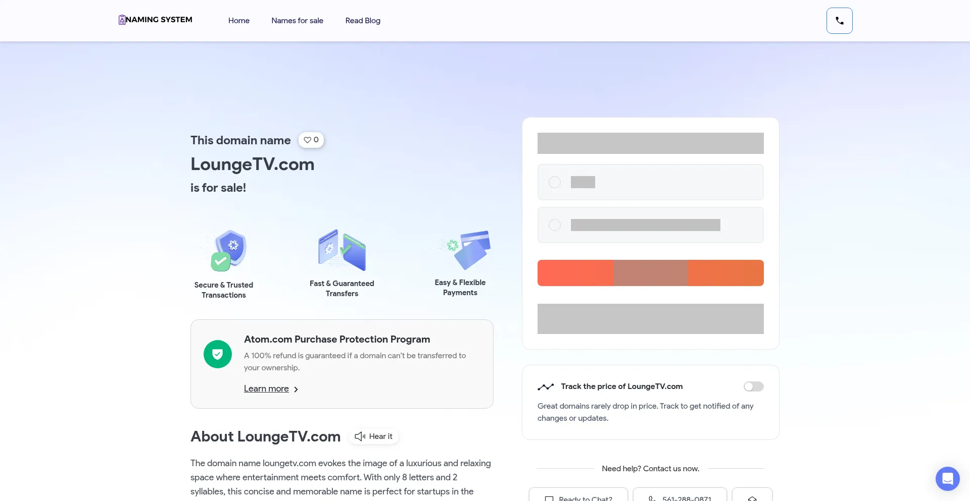 Website screenshot of Loungetv.com