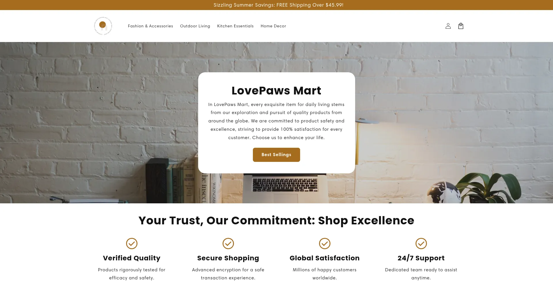 Website screenshot of Lovepawsmart.com