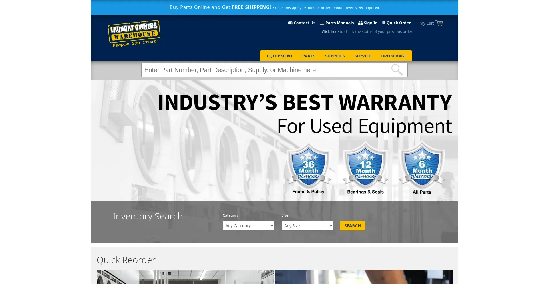 Website screenshot of Lowlaundry.com
