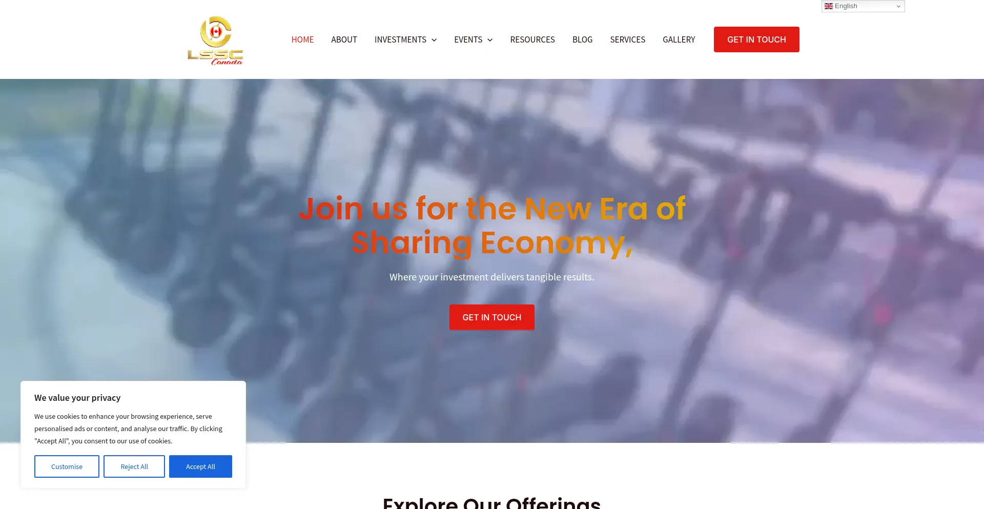 Website screenshot of Lssc-canada.ca