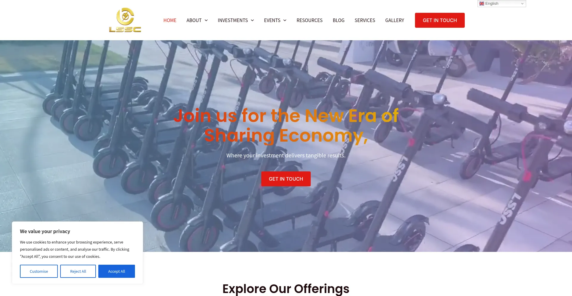 Website screenshot of Lsscofficial.co
