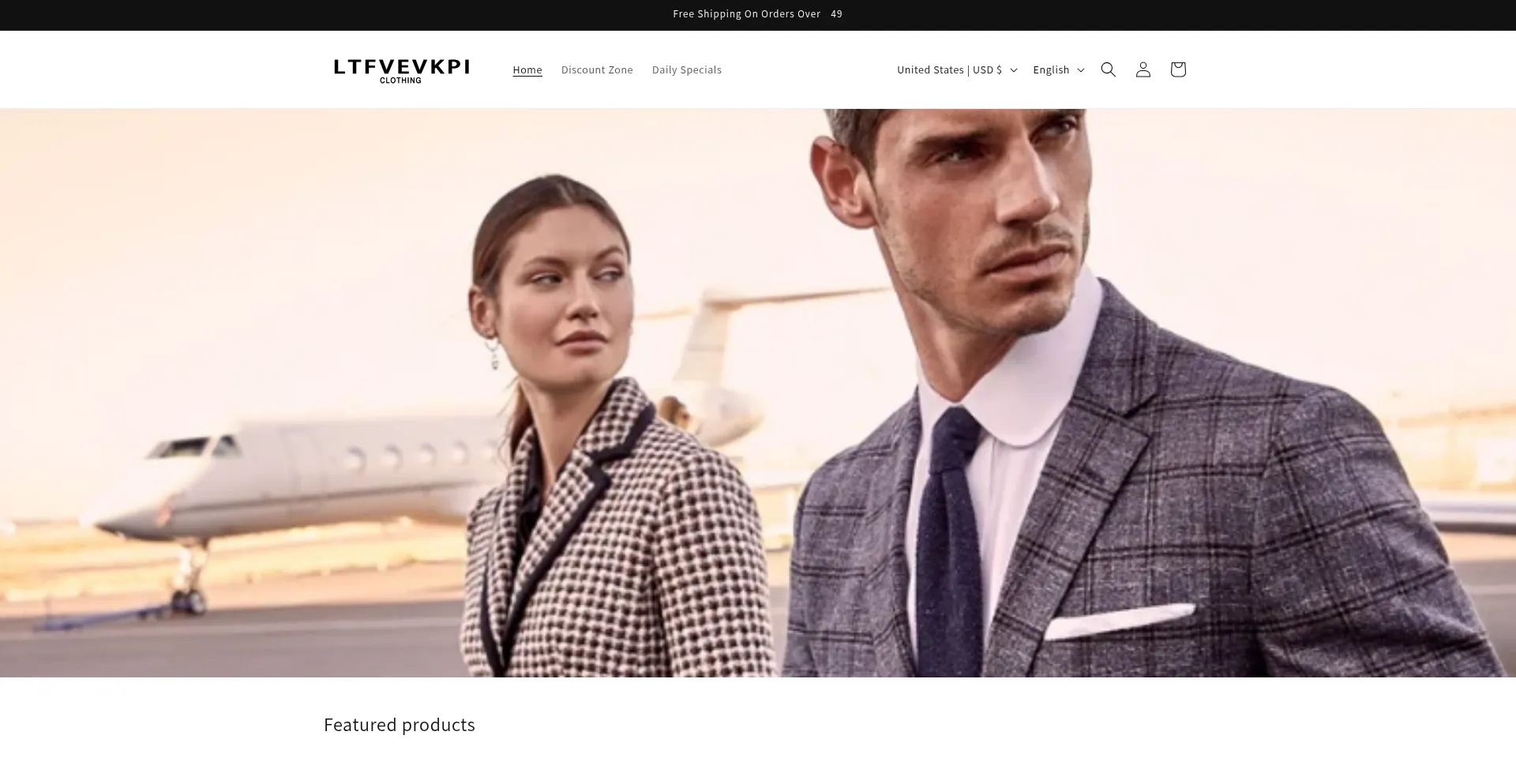 Website screenshot of Ltfvevkpi.shop