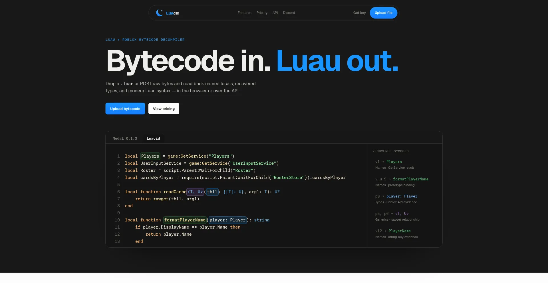 Luacid.dev