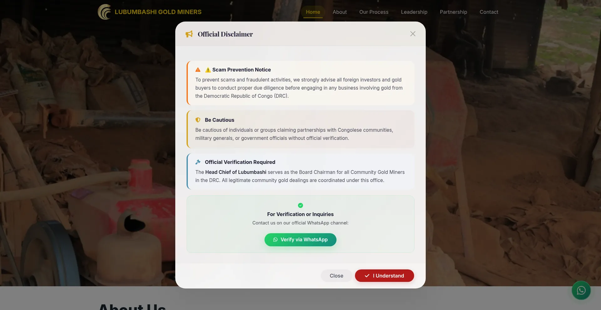 Lubumbashigoldminers.com