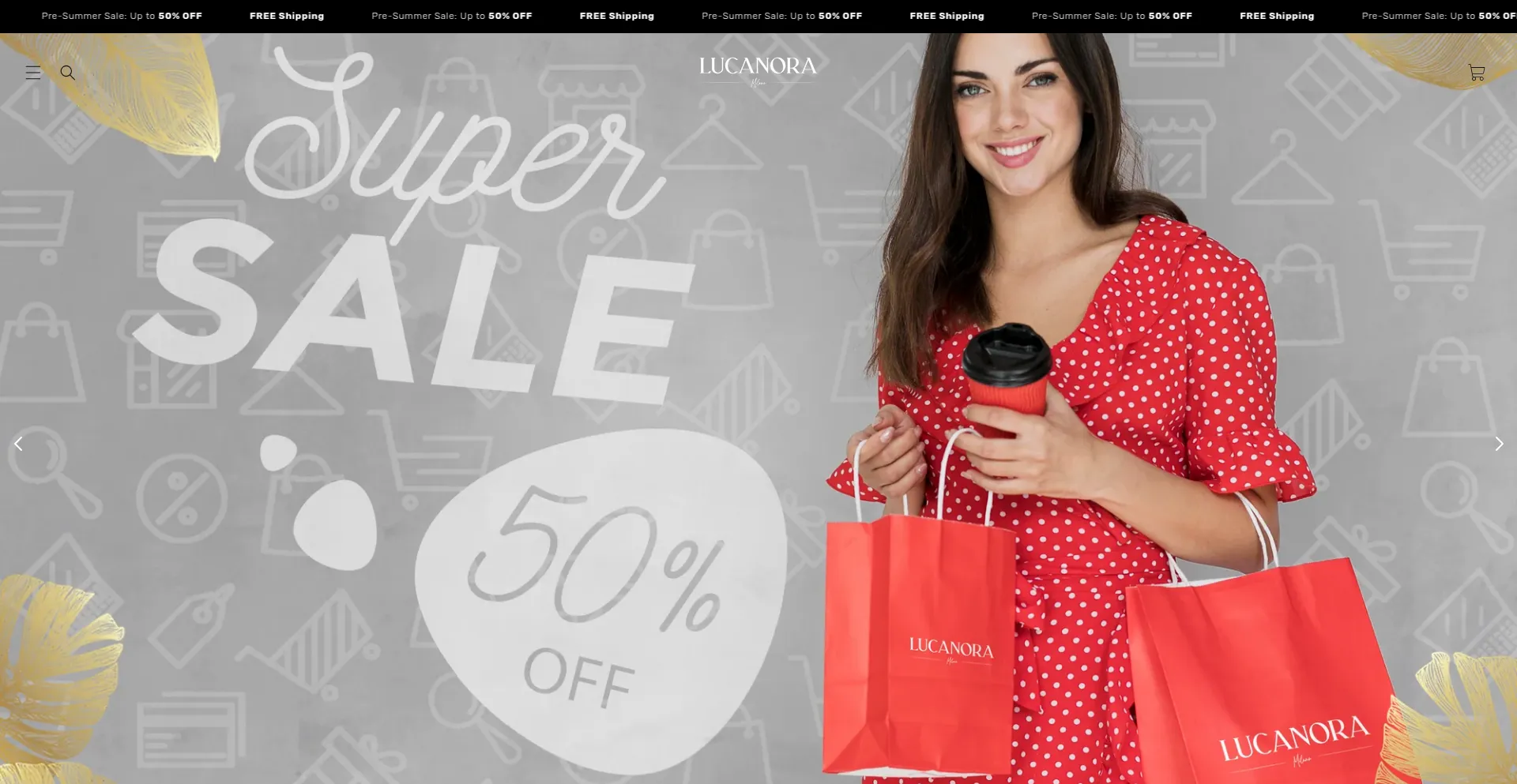 Website screenshot of Lucandnora.com