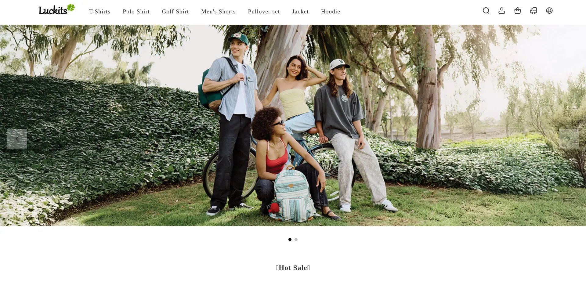Website screenshot of Luckits.fun