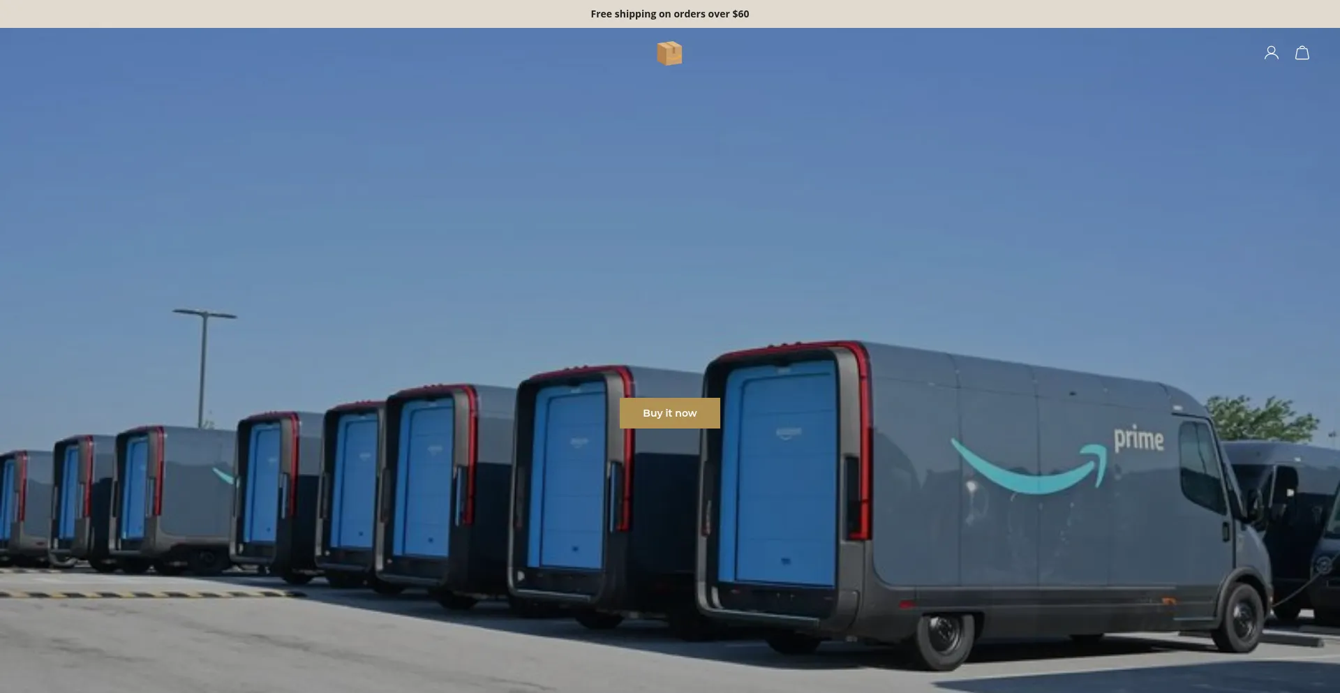 Website screenshot of Luckyboxpallets.com