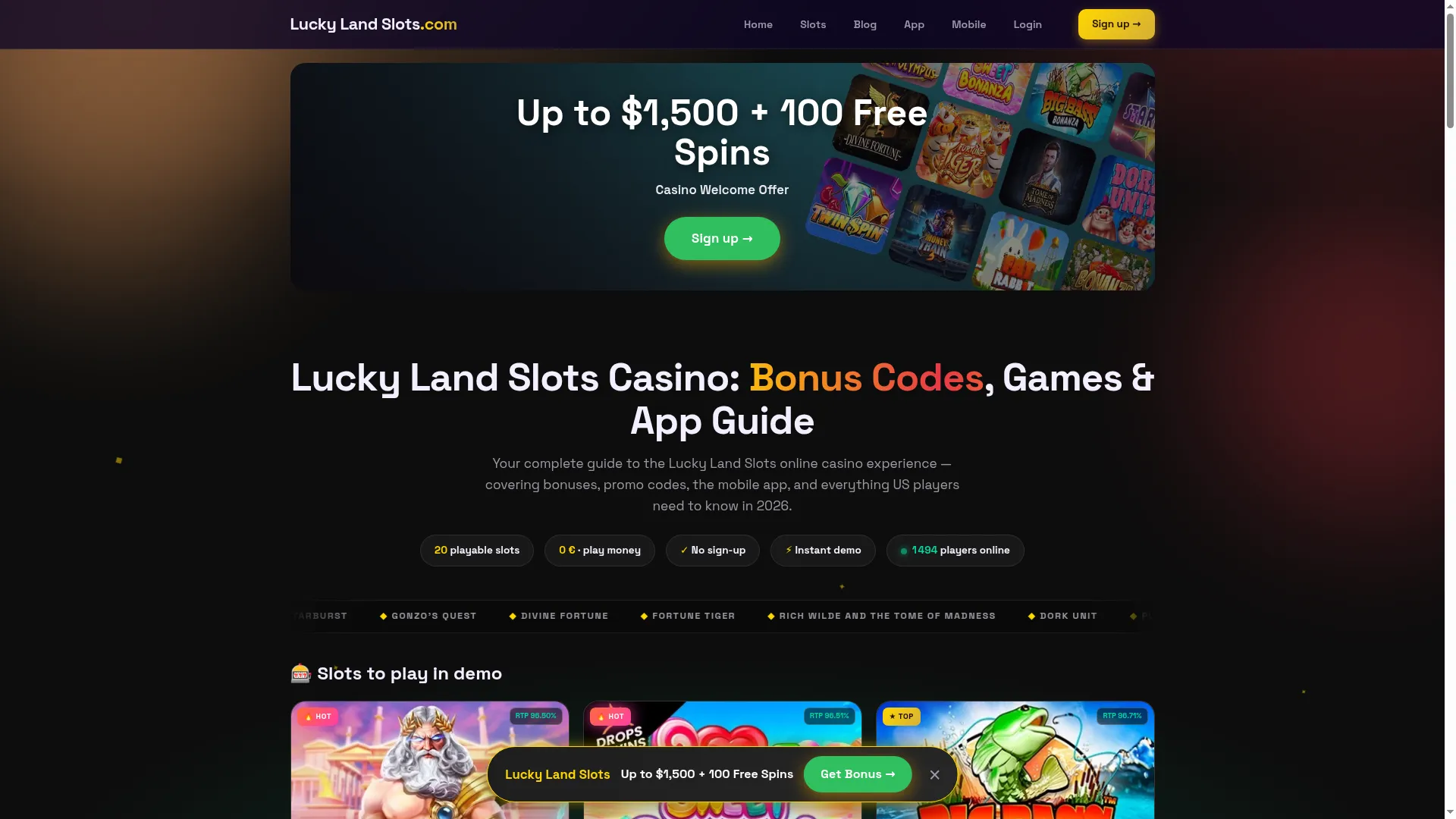 Luckylandslots.gr.com
