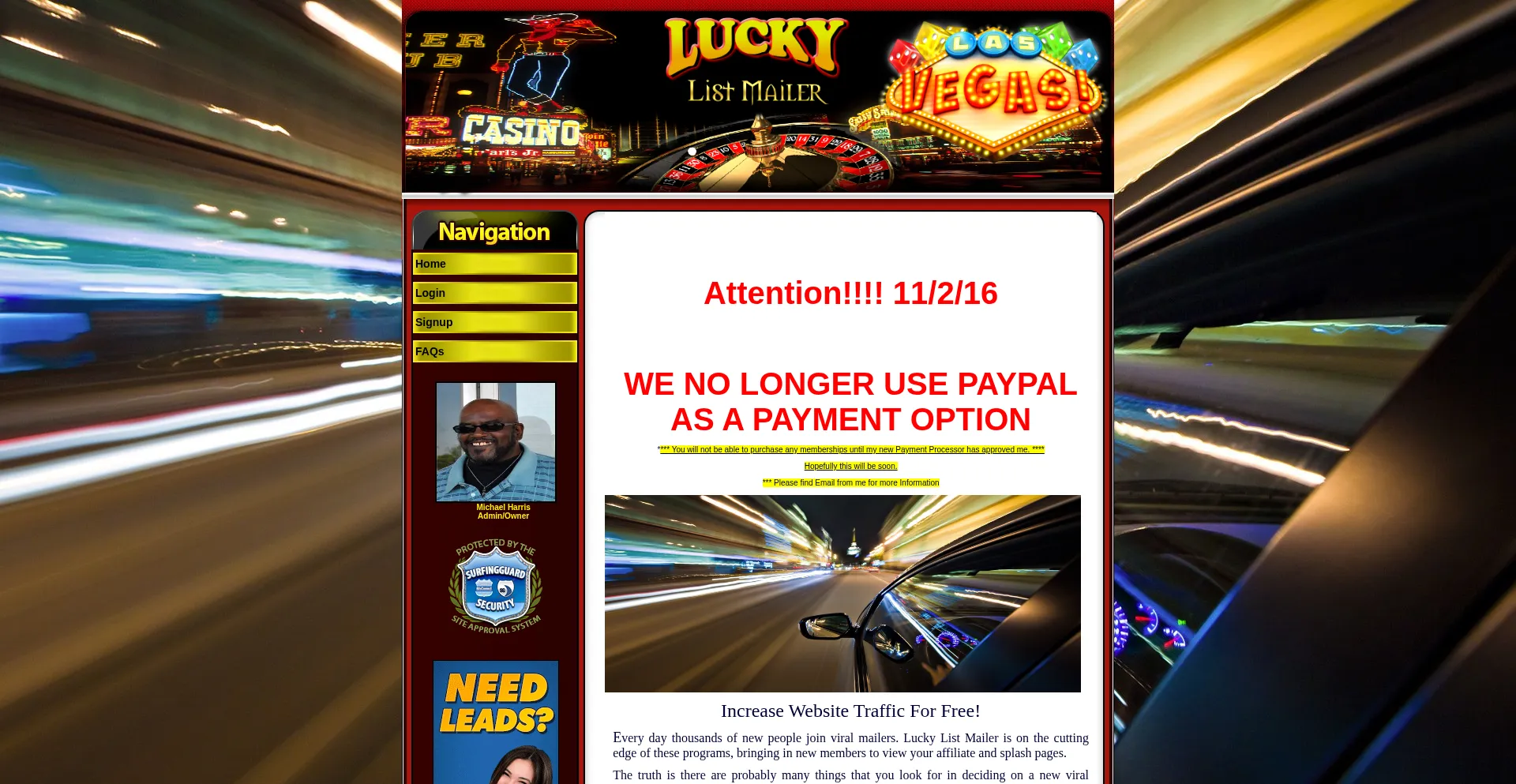 Luckylistmailer.com