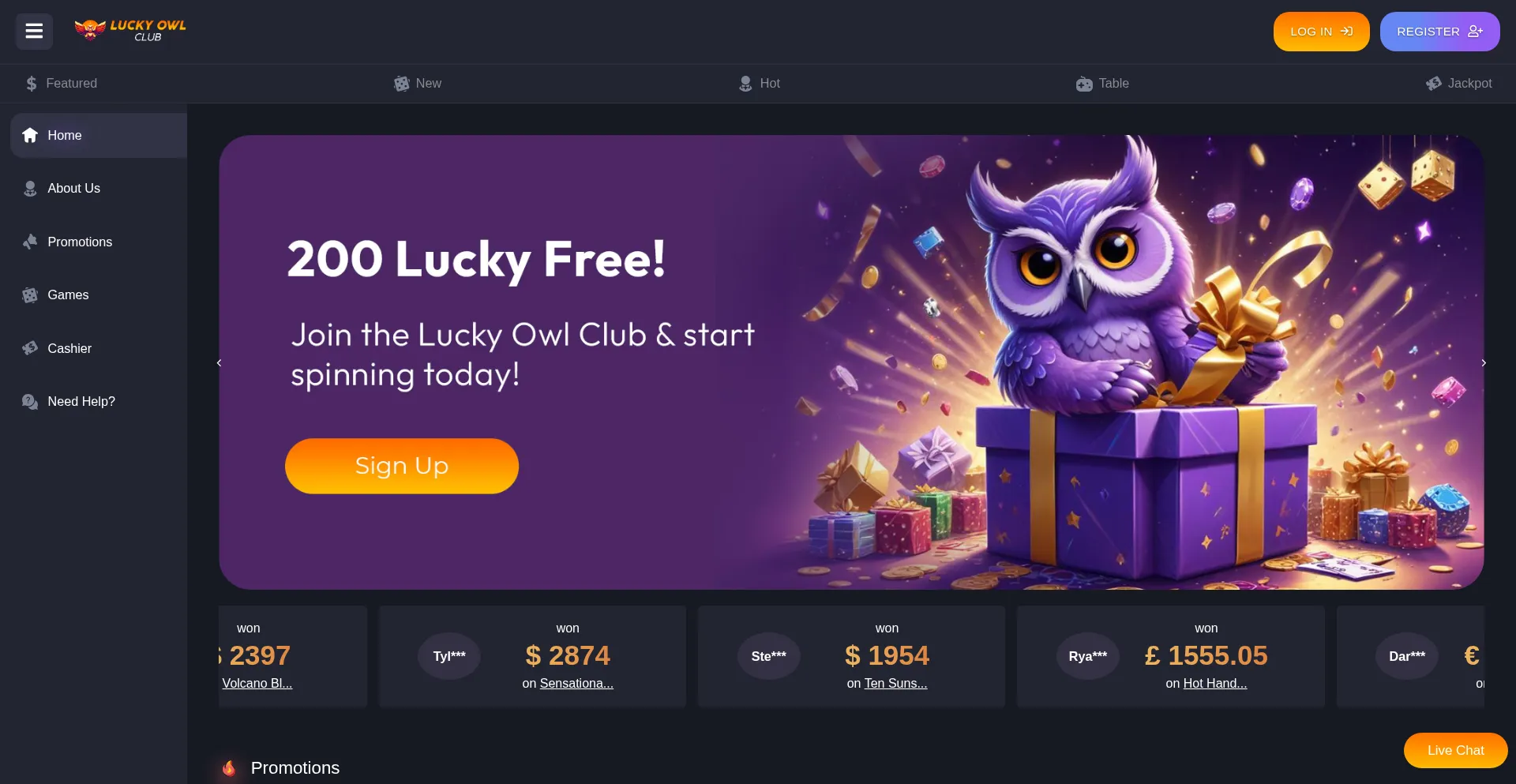 Luckyowlclub.com