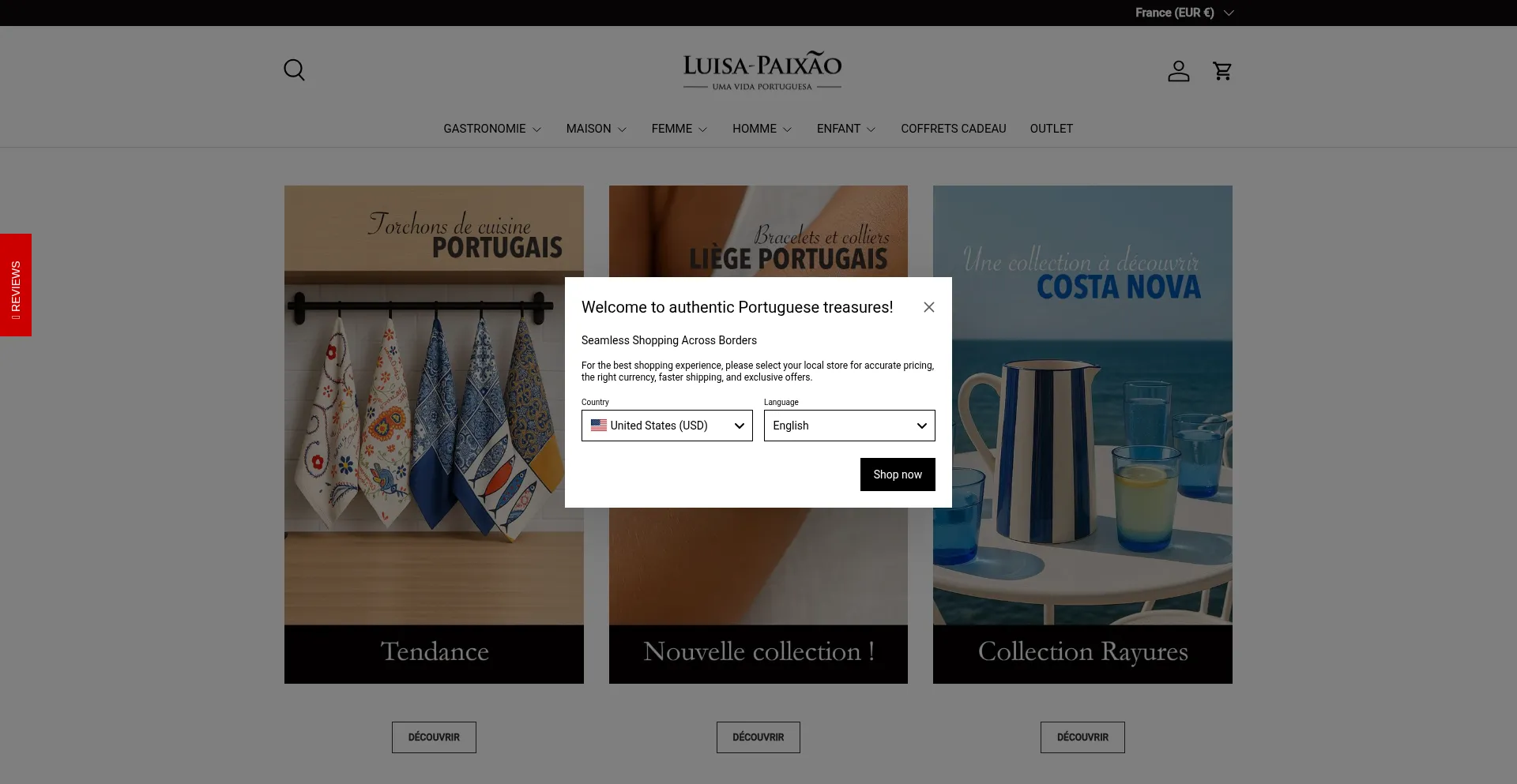 Website screenshot of Luisa-paixao.com