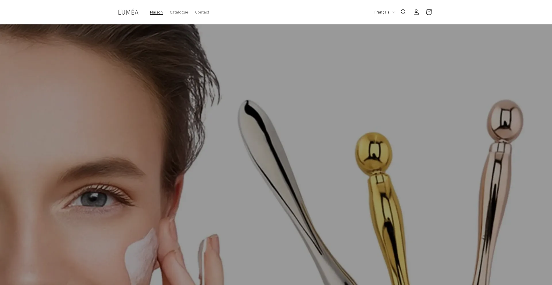 Website screenshot of Lumea-officiel.myshopify.com
