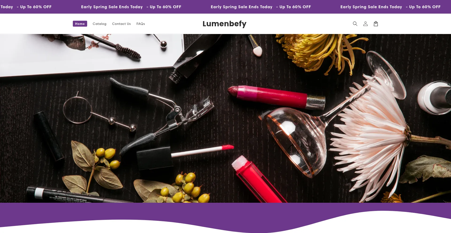 Website screenshot of Lumenbefy.com