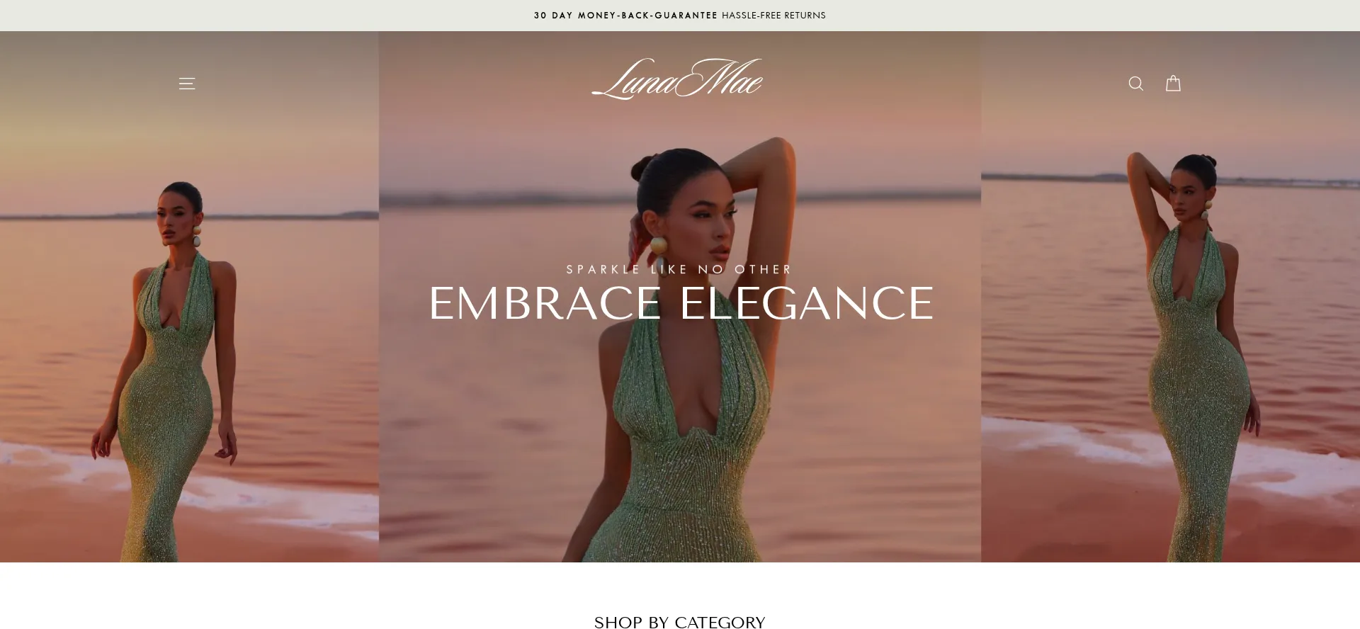 Website screenshot of Luna-mae.com
